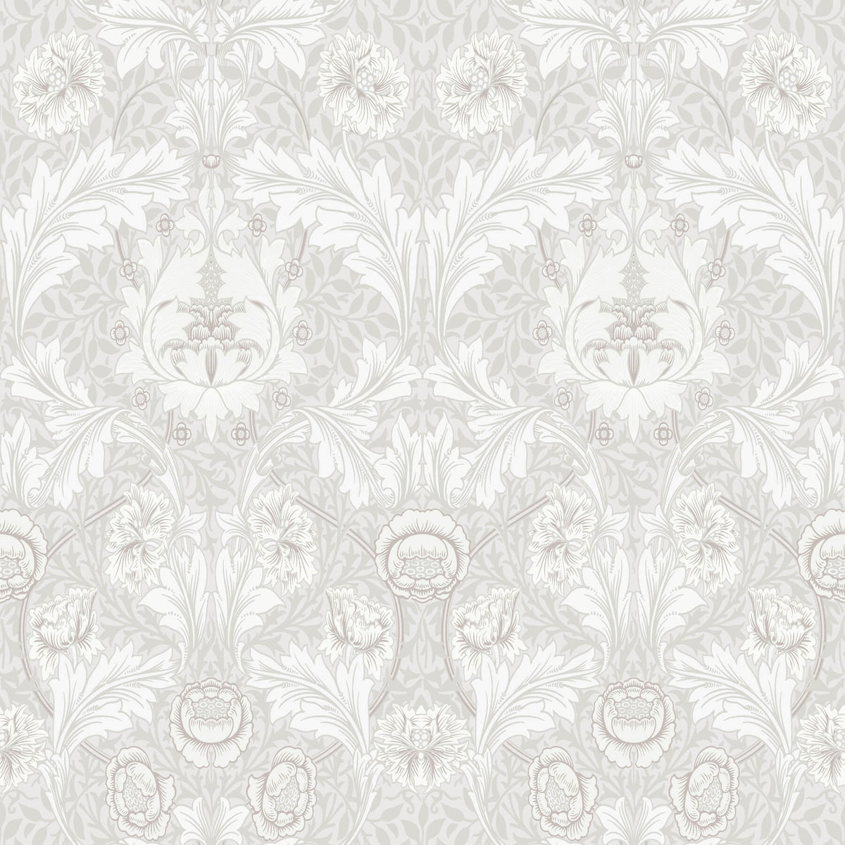 A-Street Prints Hidden Treasures Myrtle Wallpaper - Dove
