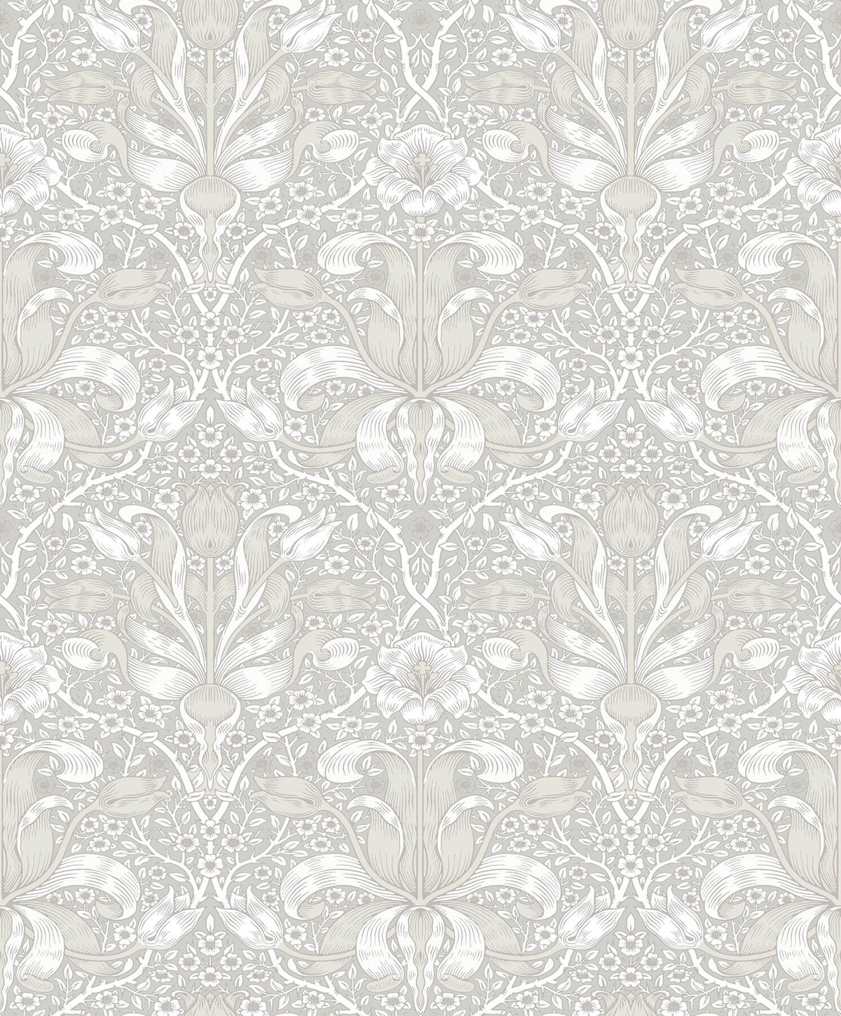 A Street Prints Hidden Treasures Spring Thicket Wallpaper Sample - Dove