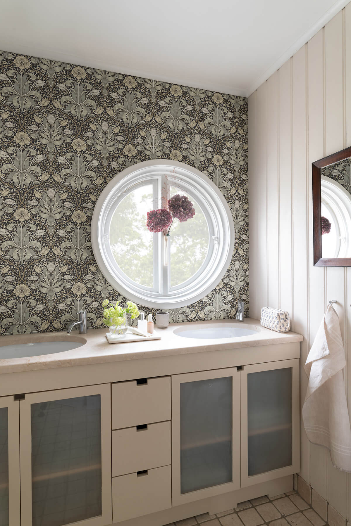 A Street Prints Hidden Treasures Spring Thicket Wallpaper Sample - Blue