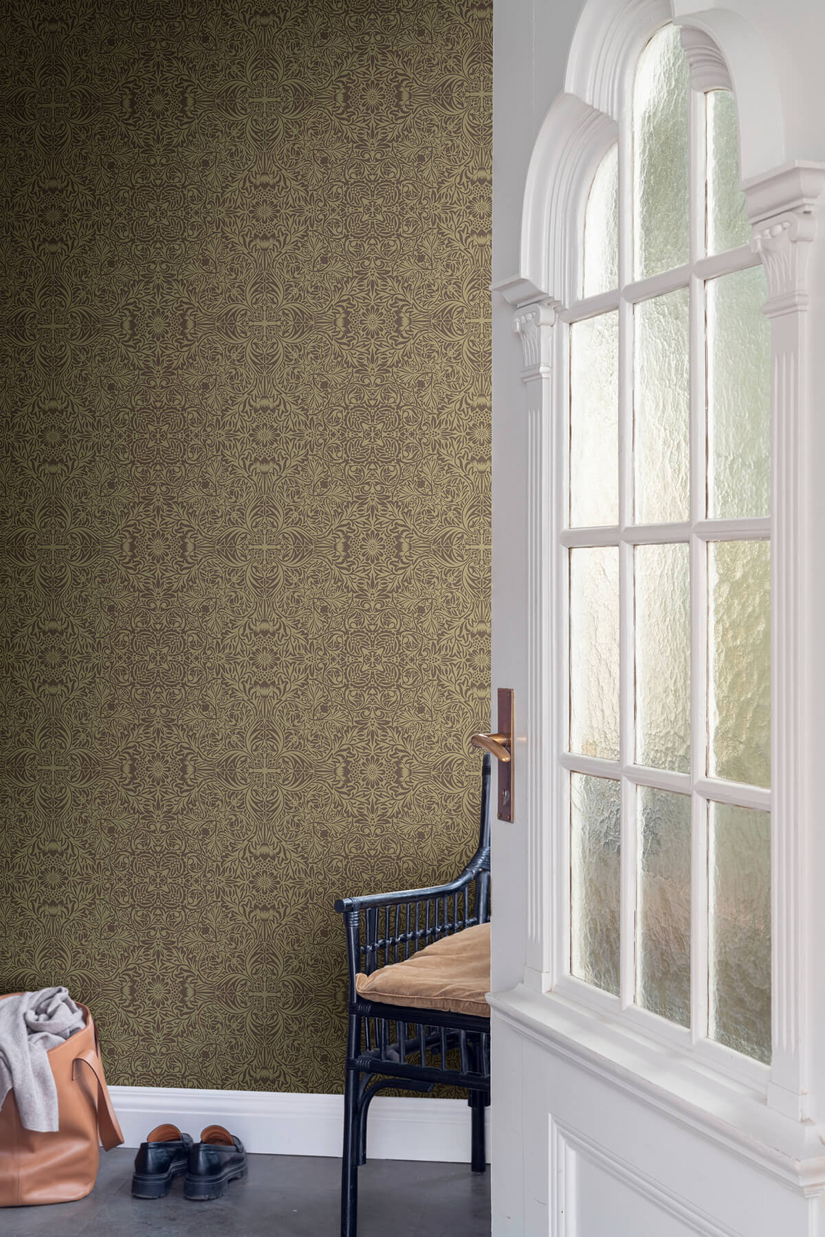A-Street Prints Hidden Treasures Ceiling Wallpaper - Brown