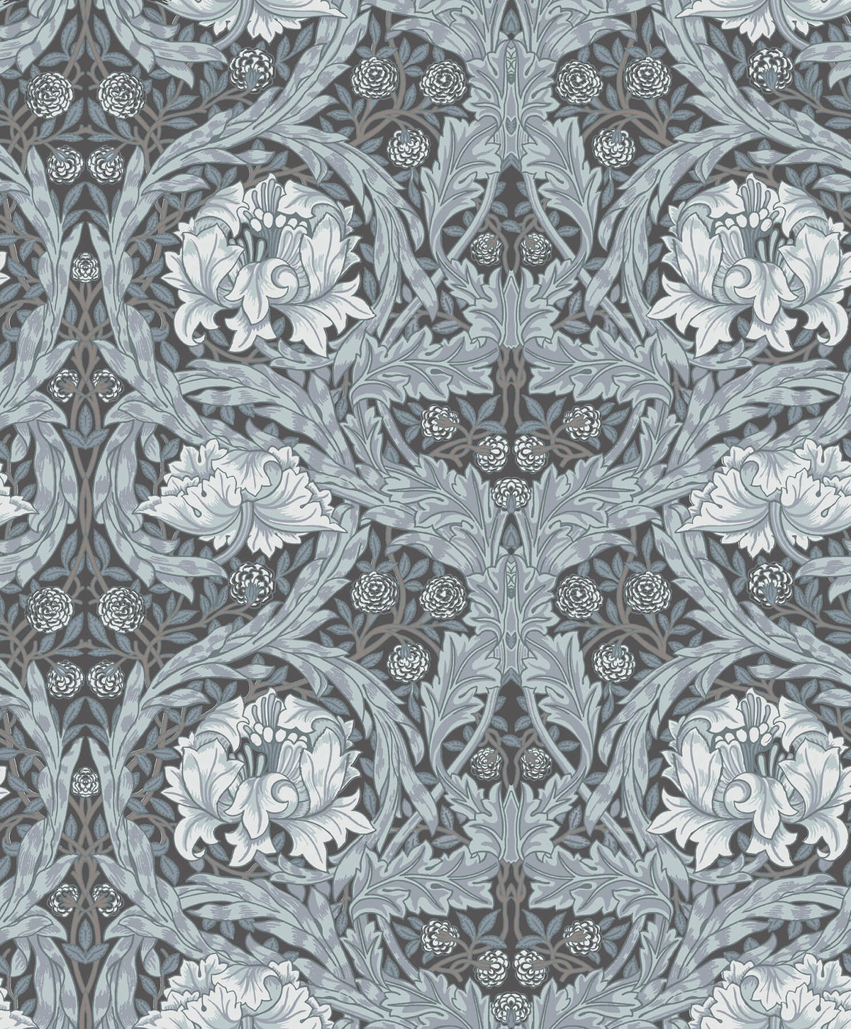 A-Street Prints Hidden Treasures African Marigold Wallpaper - Dark Blue