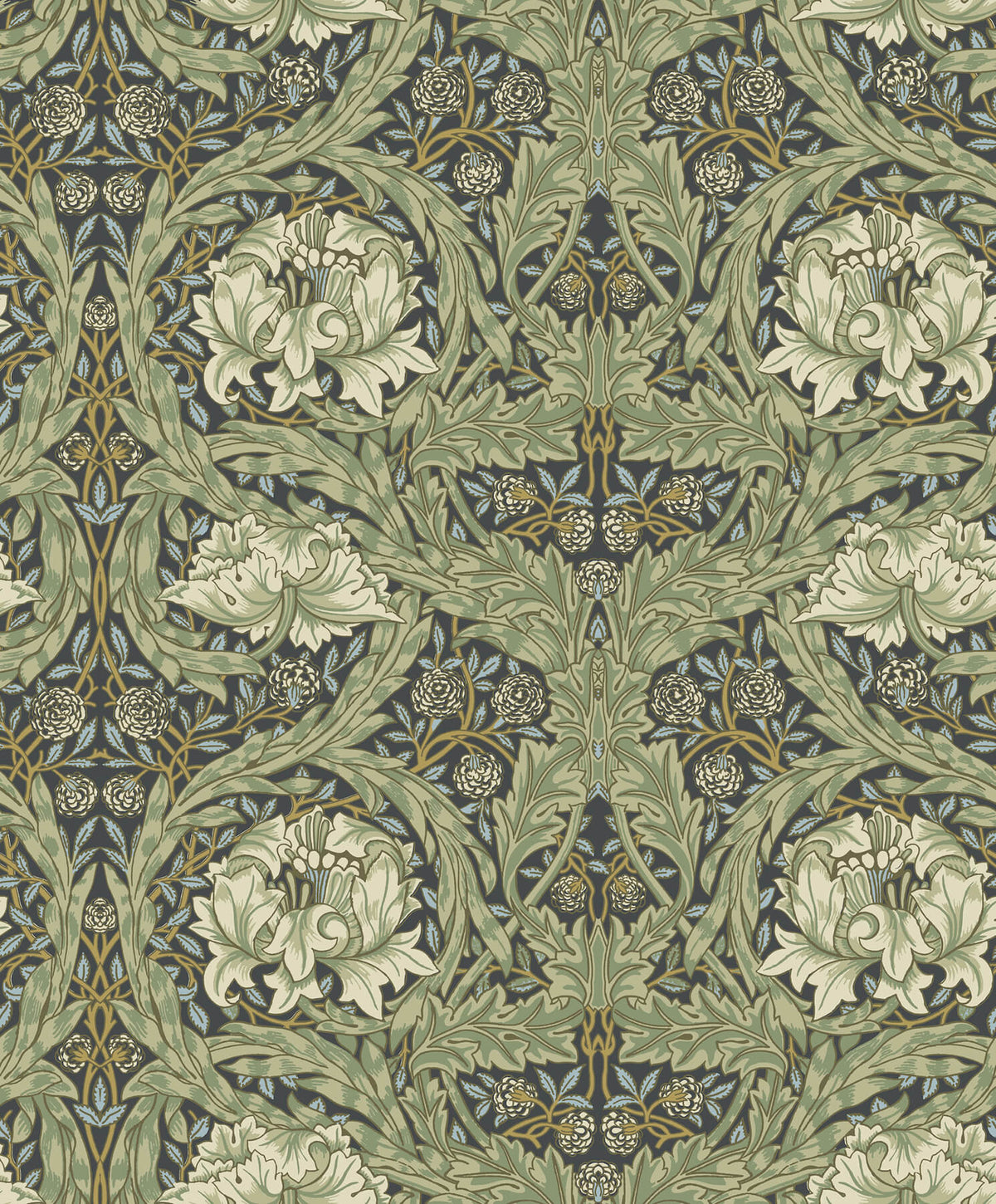 A Street Prints Hidden Treasures African Marigold Wallpaper Sample - Sea Green