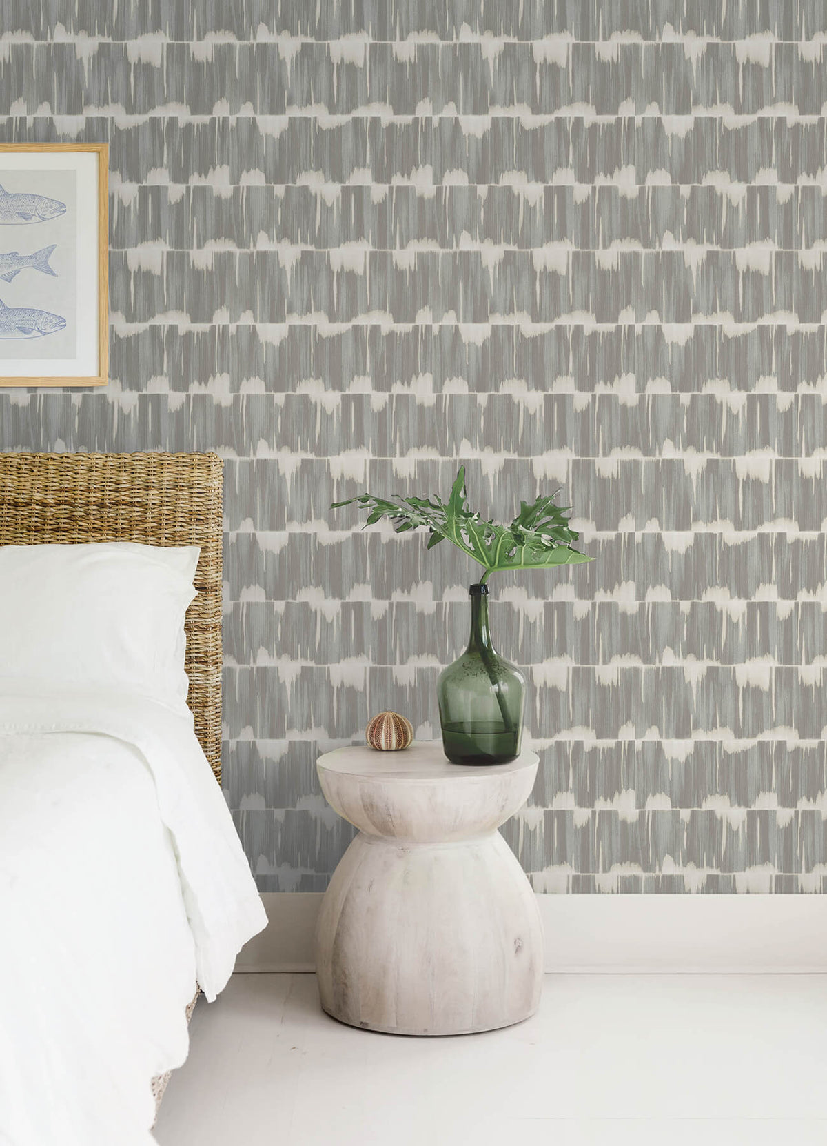 A Street Prints Sea Salt Serendipity Wallpaper Sample - Blue