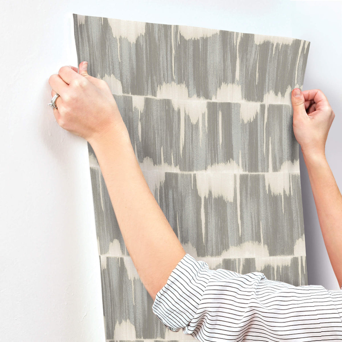 A Street Prints Sea Salt Serendipity Wallpaper Sample - Blue