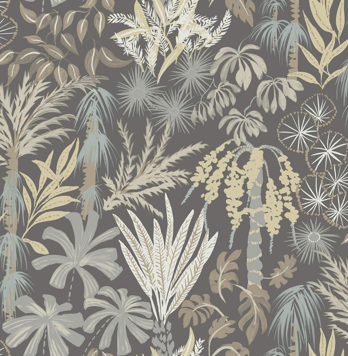 A-Street Prints Sea Salt Everglades Wallpaper - Grey
