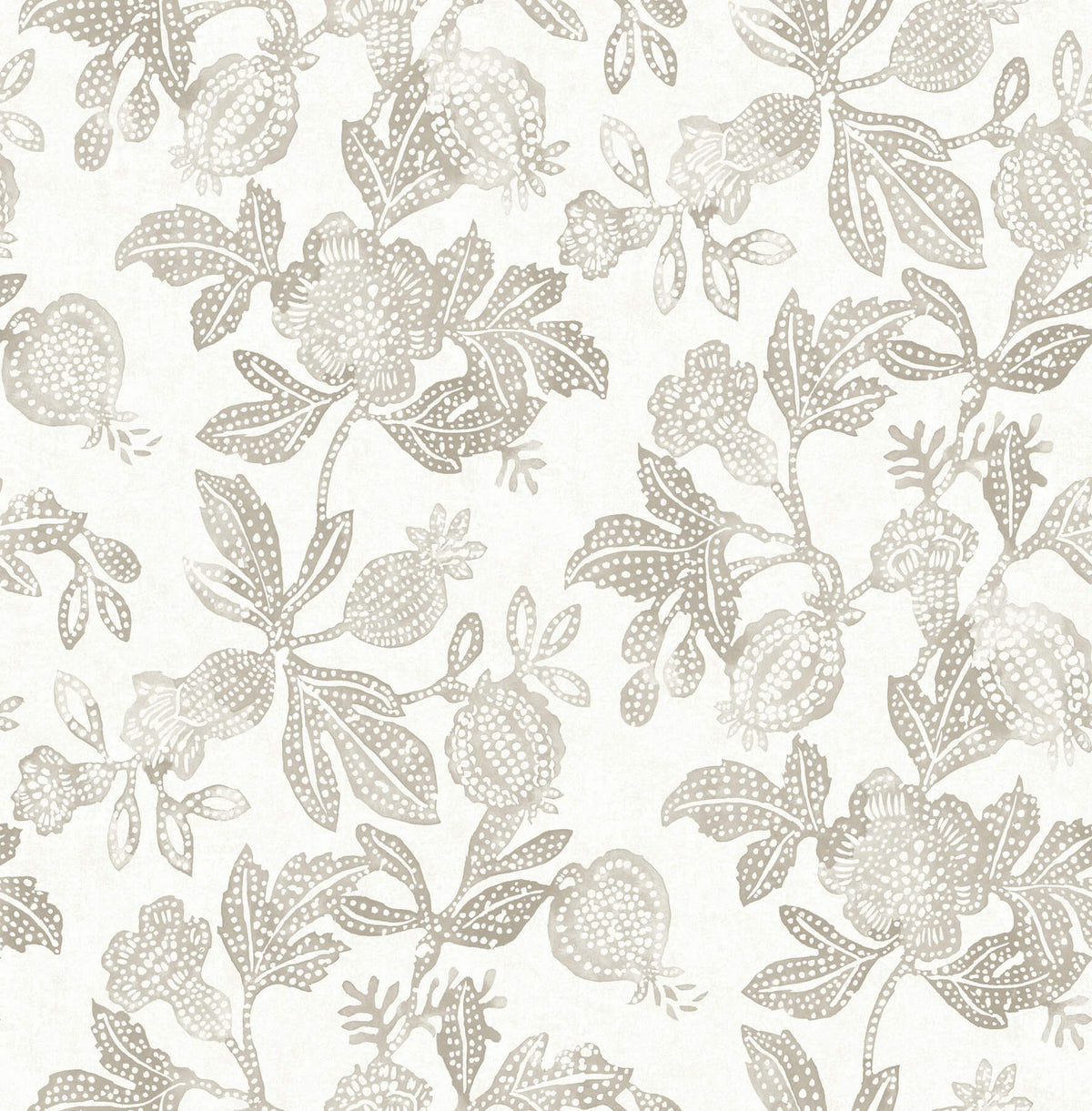 A Street Prints Sea Salt Beach Rose Wallpaper Sample - Neutral
