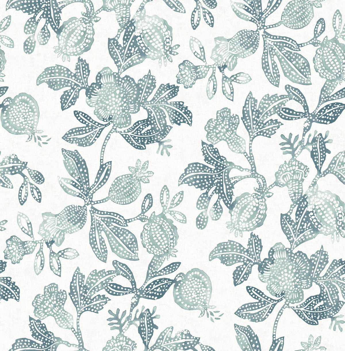 A Street Prints Sea Salt Beach Rose Wallpaper Sample - Teal