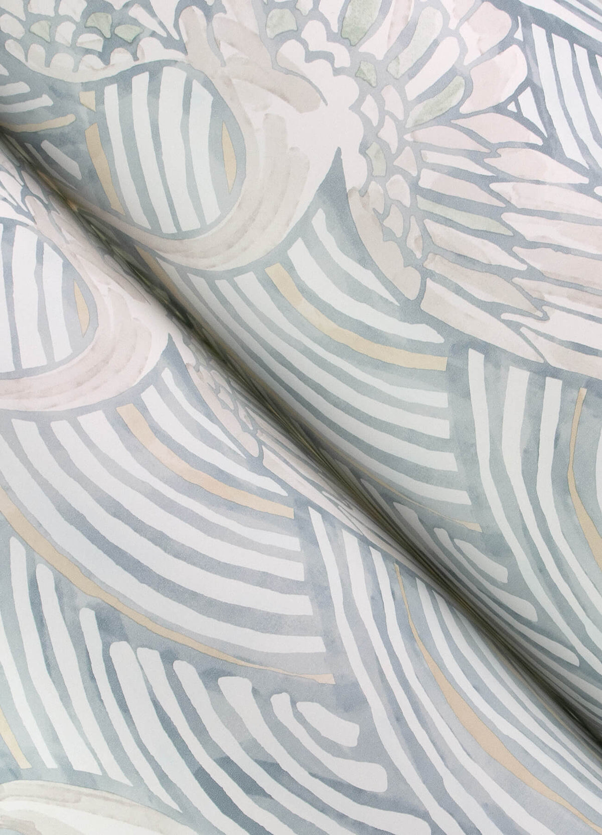 A Street Prints Sea Salt Egret Wallpaper Sample - Sky Blue