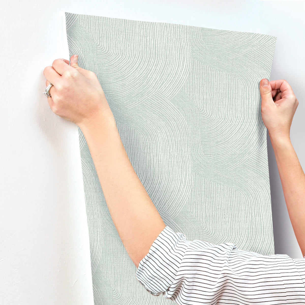 A-Street Prints Sea Salt Folly Wallpaper - Seafoam