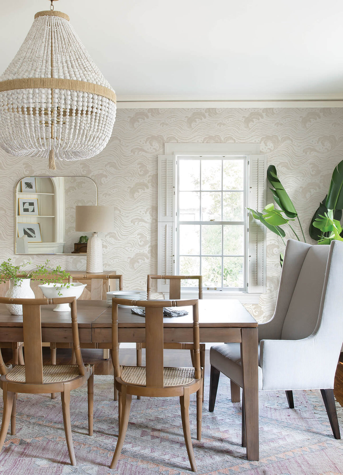 A Street Prints Sea Salt Swell Wallpaper Sample - Beige