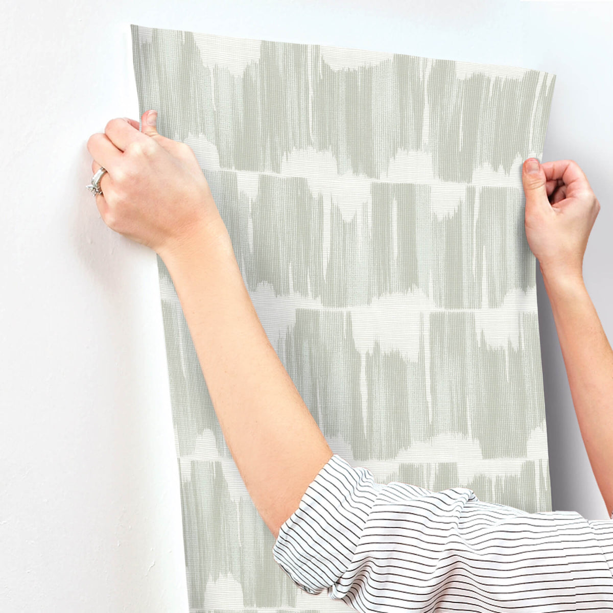 A Street Prints Sea Salt Serendipity Wallpaper Sample - Seafoam