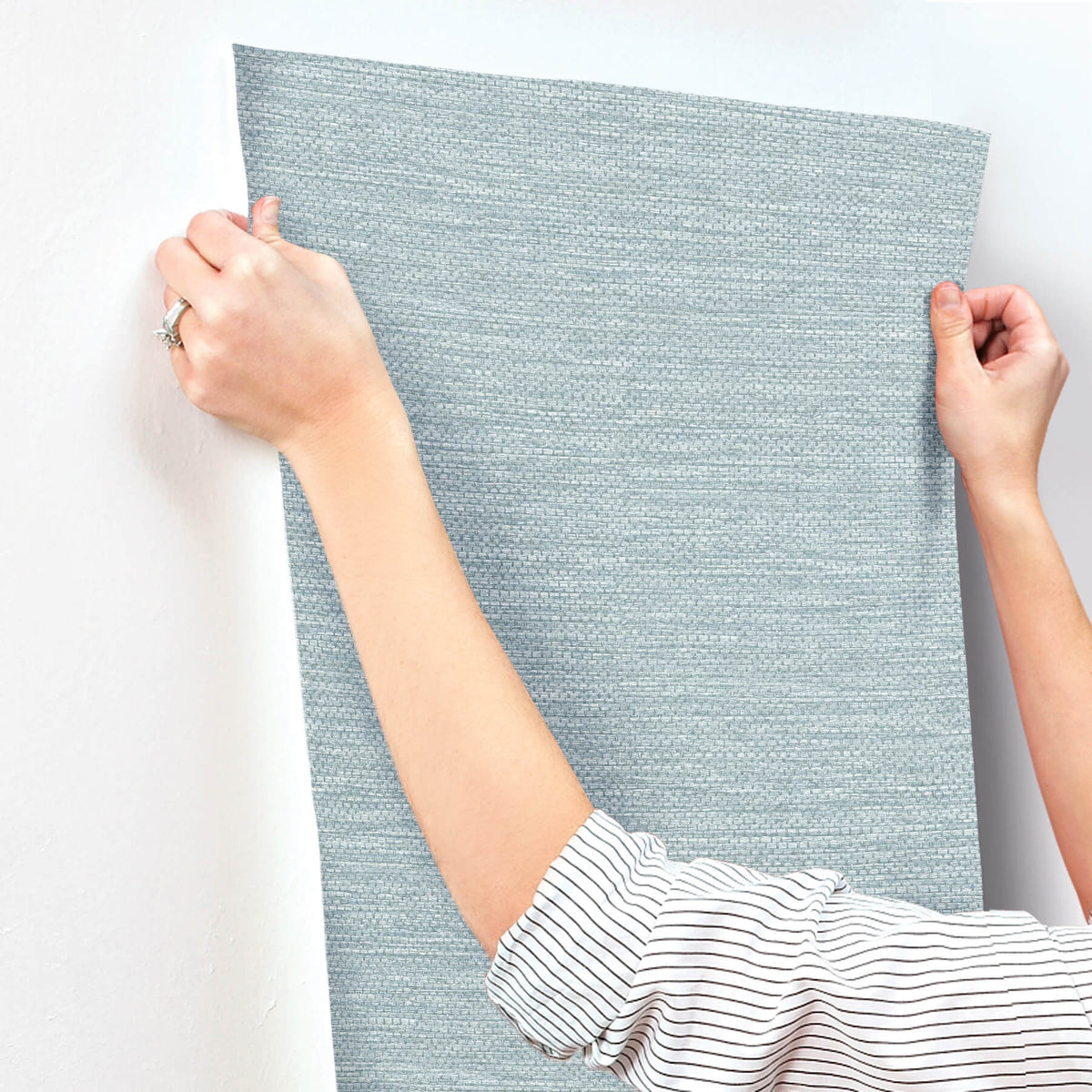 A-Street Prints Sea Salt Malin Wallpaper - Denim