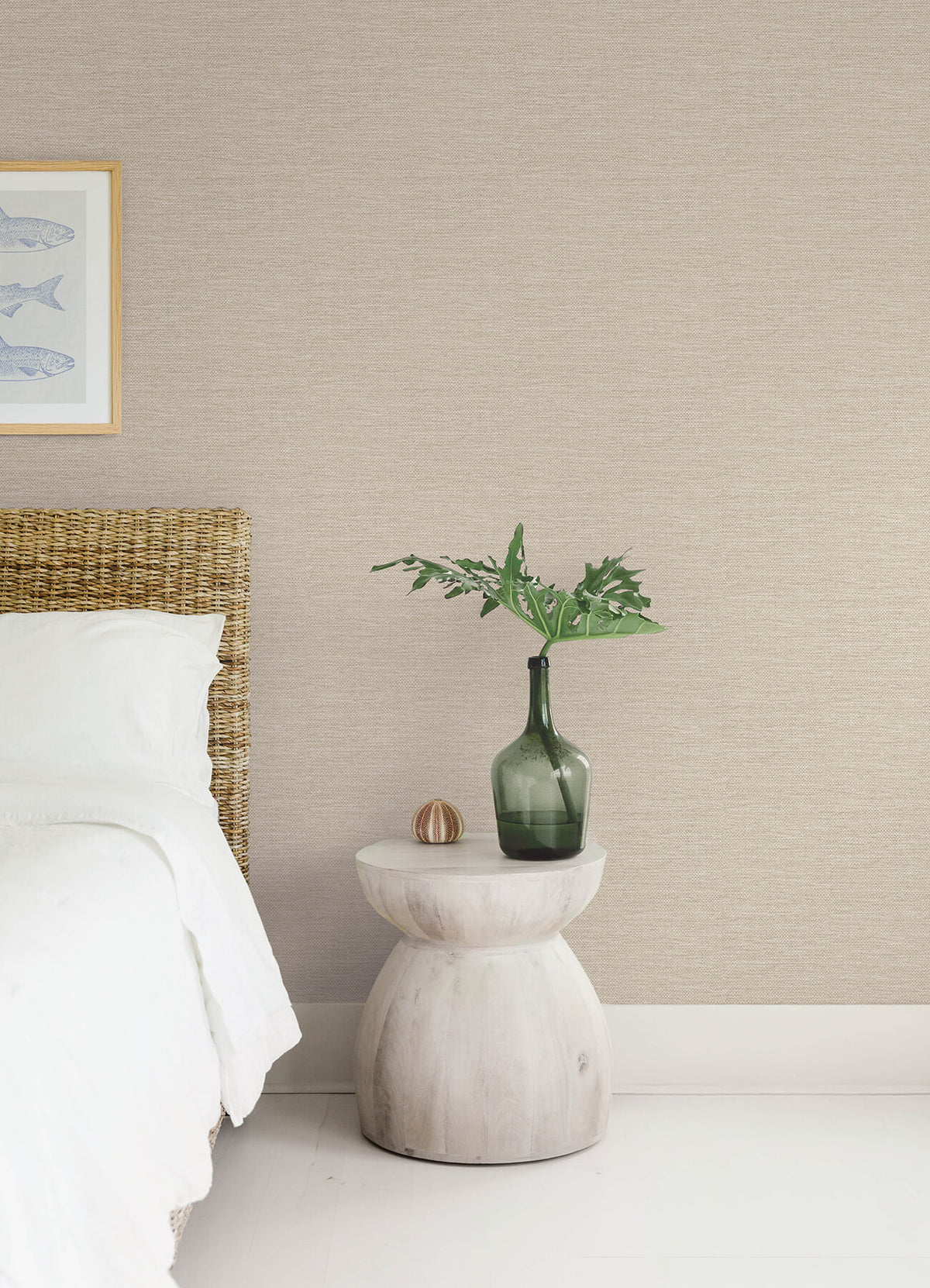 A Street Prints Sea Salt Malin Wallpaper Sample - Wheat