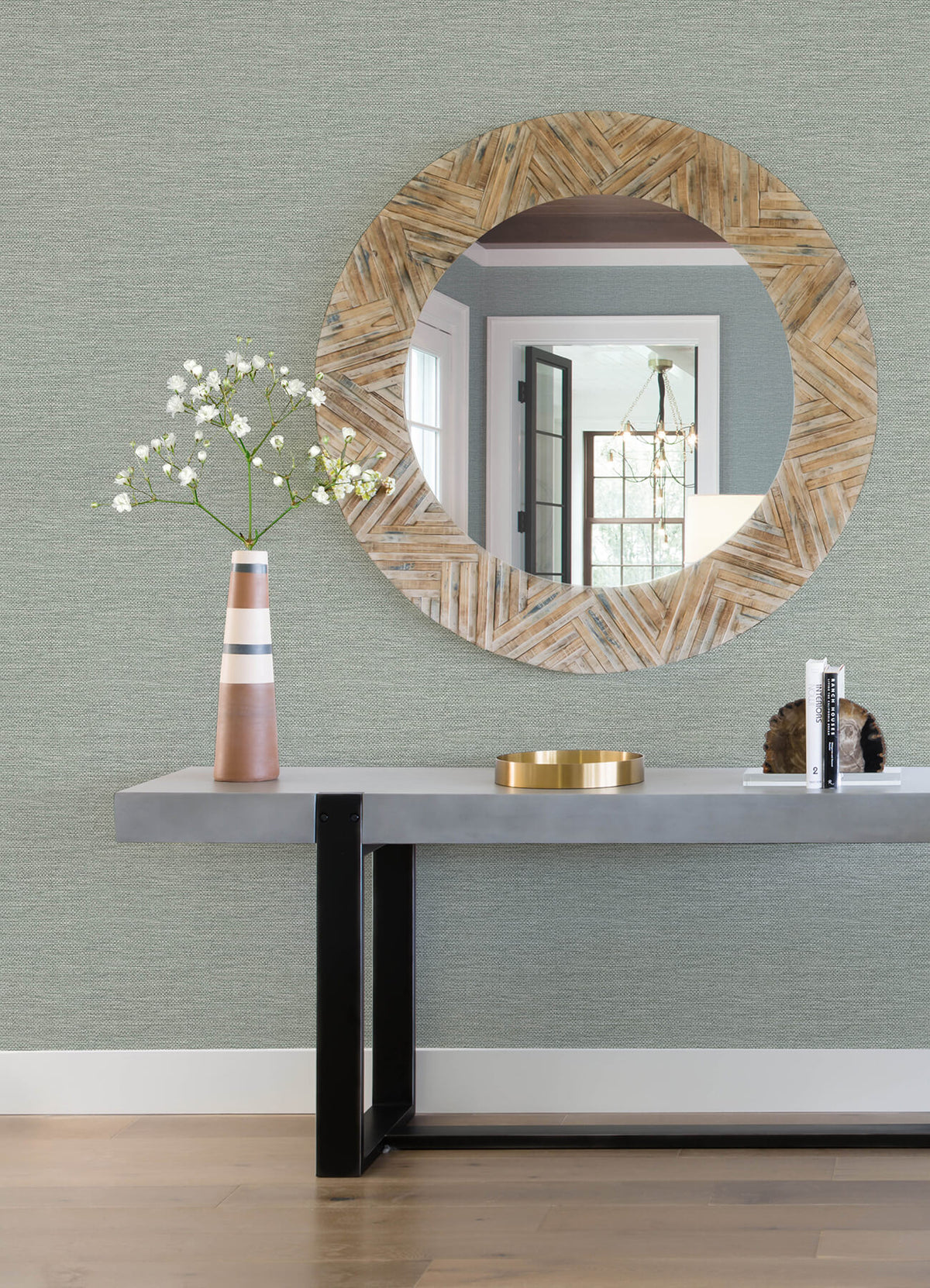 A-Street Prints Sea Salt Malin Wallpaper - Seafoam