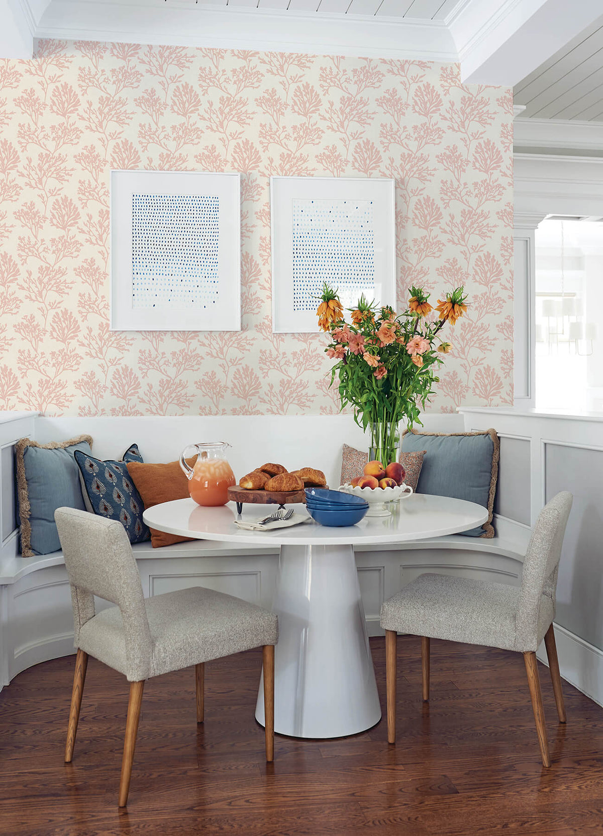 A-Street Prints Sea Salt Tortuga Wallpaper - Pink