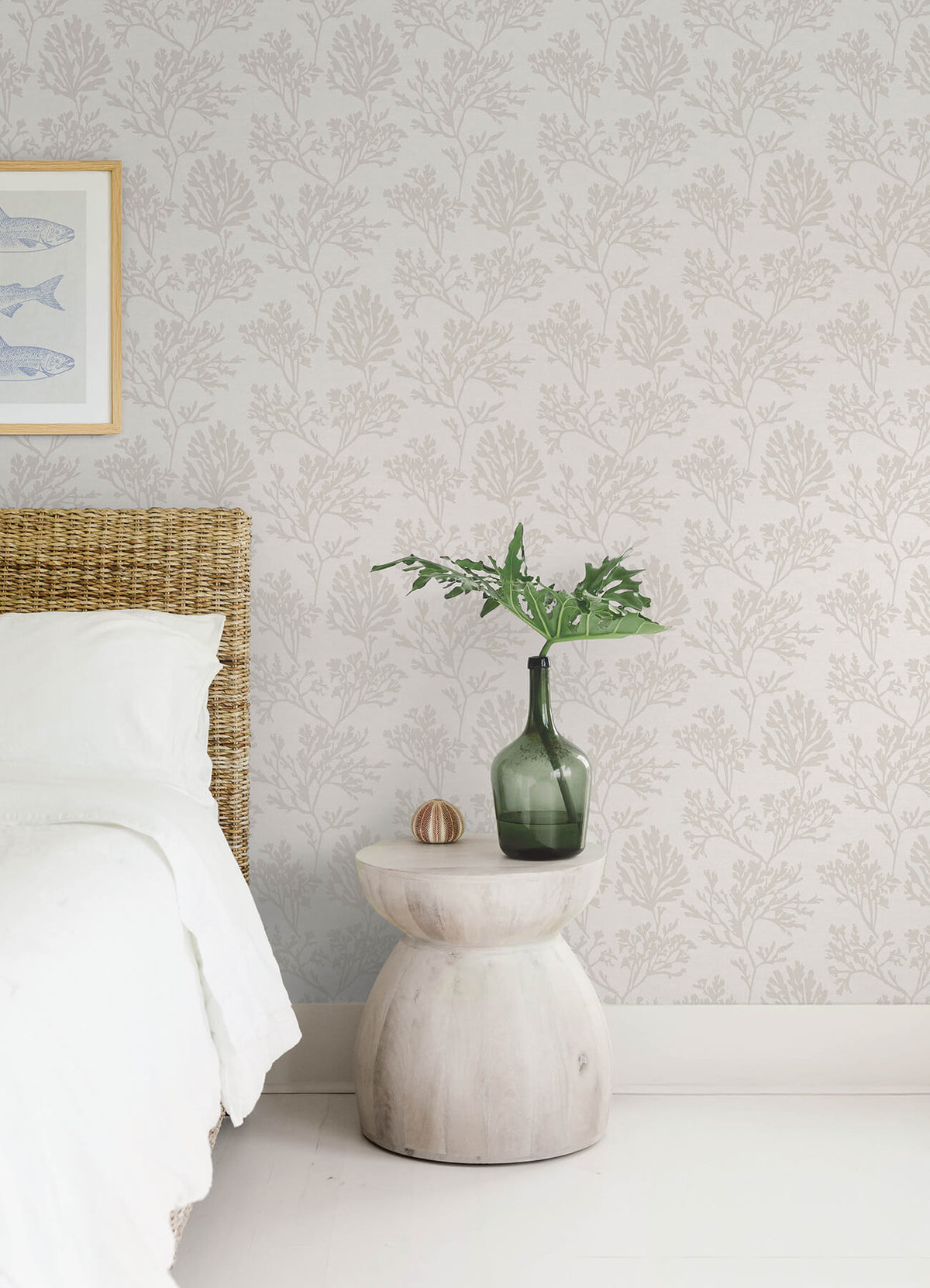 A-Street Prints Sea Salt Tortuga Wallpaper - Dove