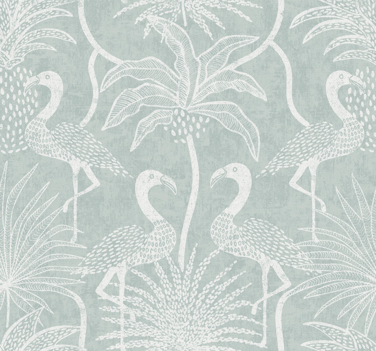 A-Street Prints Sea Salt Biscayne Wallpaper - Turquoise