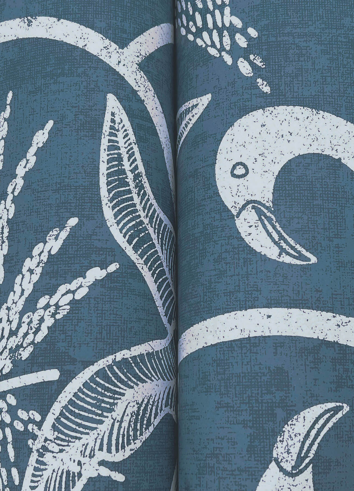 A Street Prints Sea Salt Biscayne Wallpaper Sample - Navy