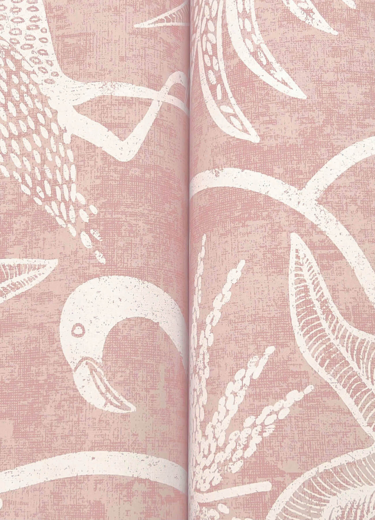 A Street Prints Sea Salt Biscayne Wallpaper Sample - Coral