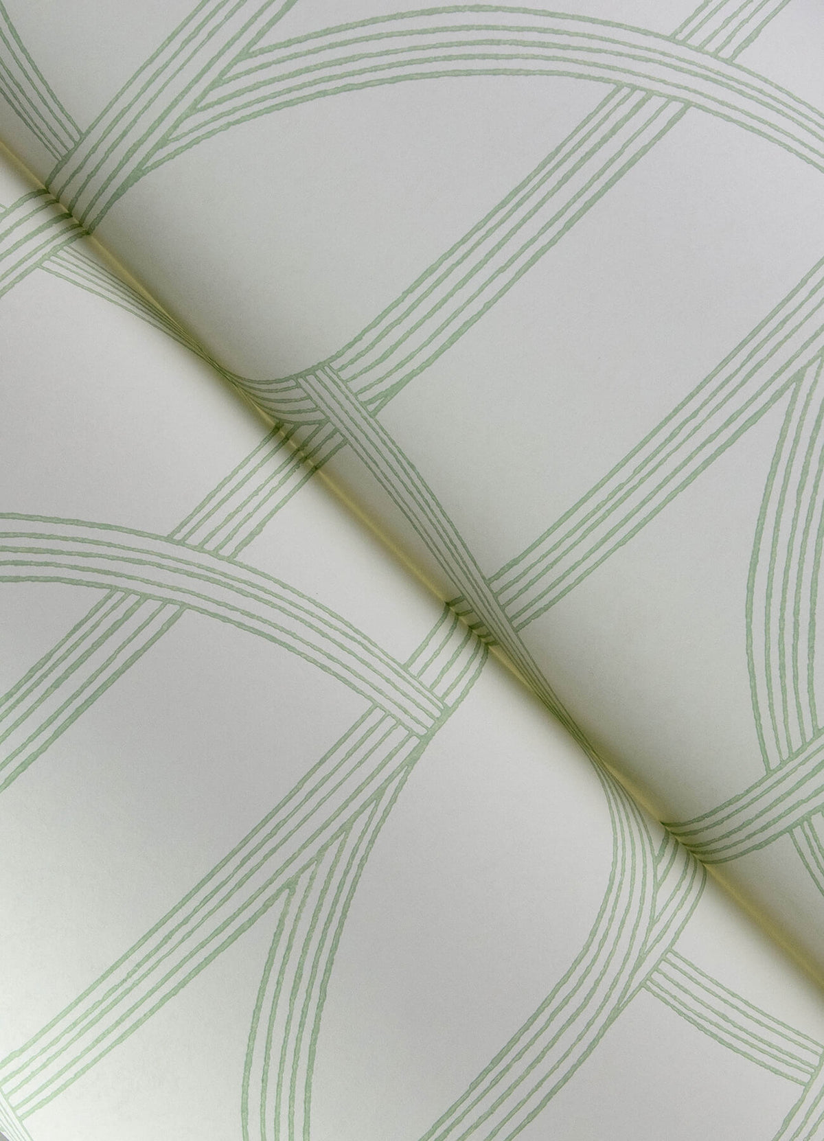 A Street Prints Sea Salt Salvo Wallpaper Sample - Light Green