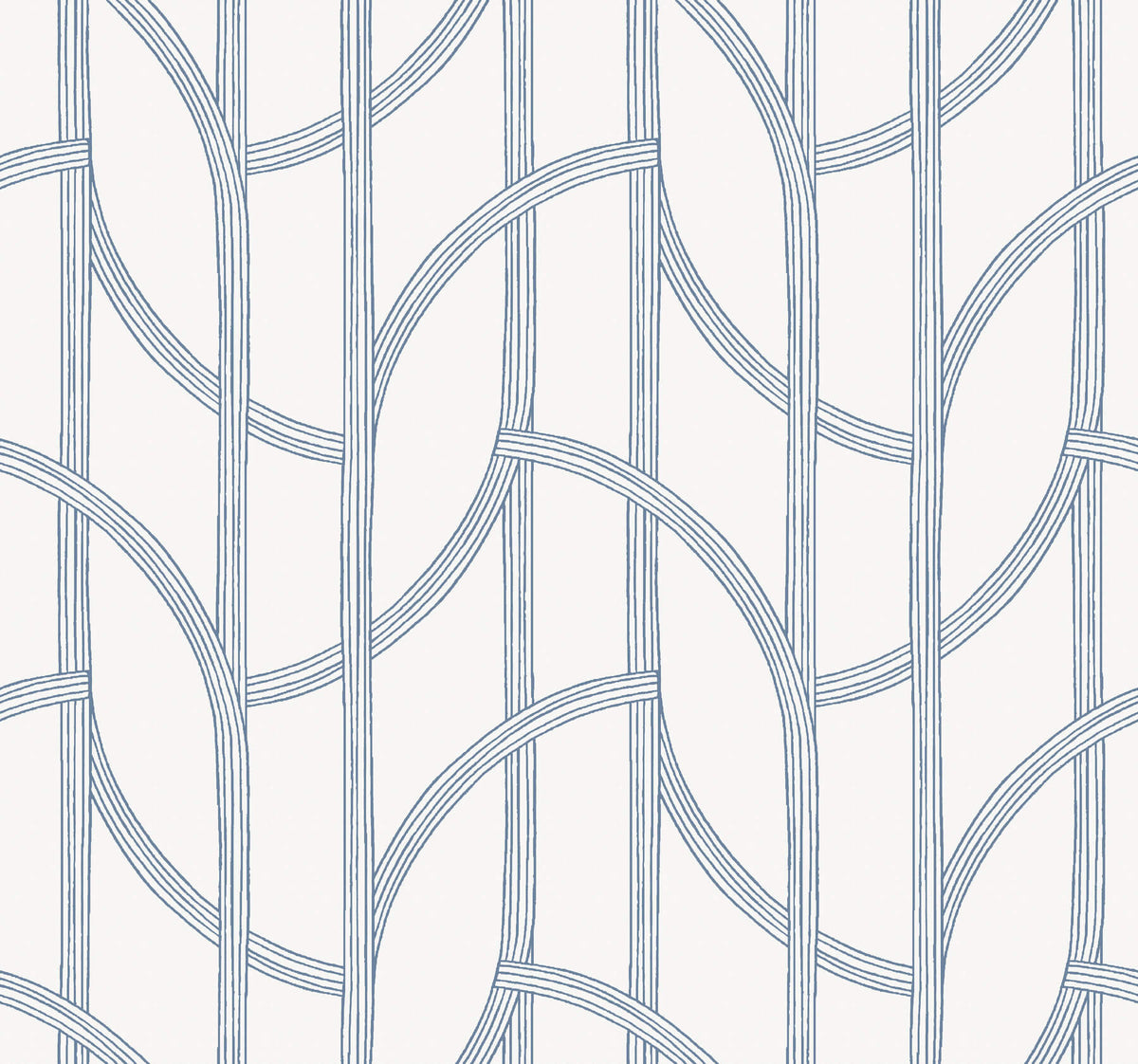 A Street Prints Sea Salt Salvo Wallpaper Sample - Navy