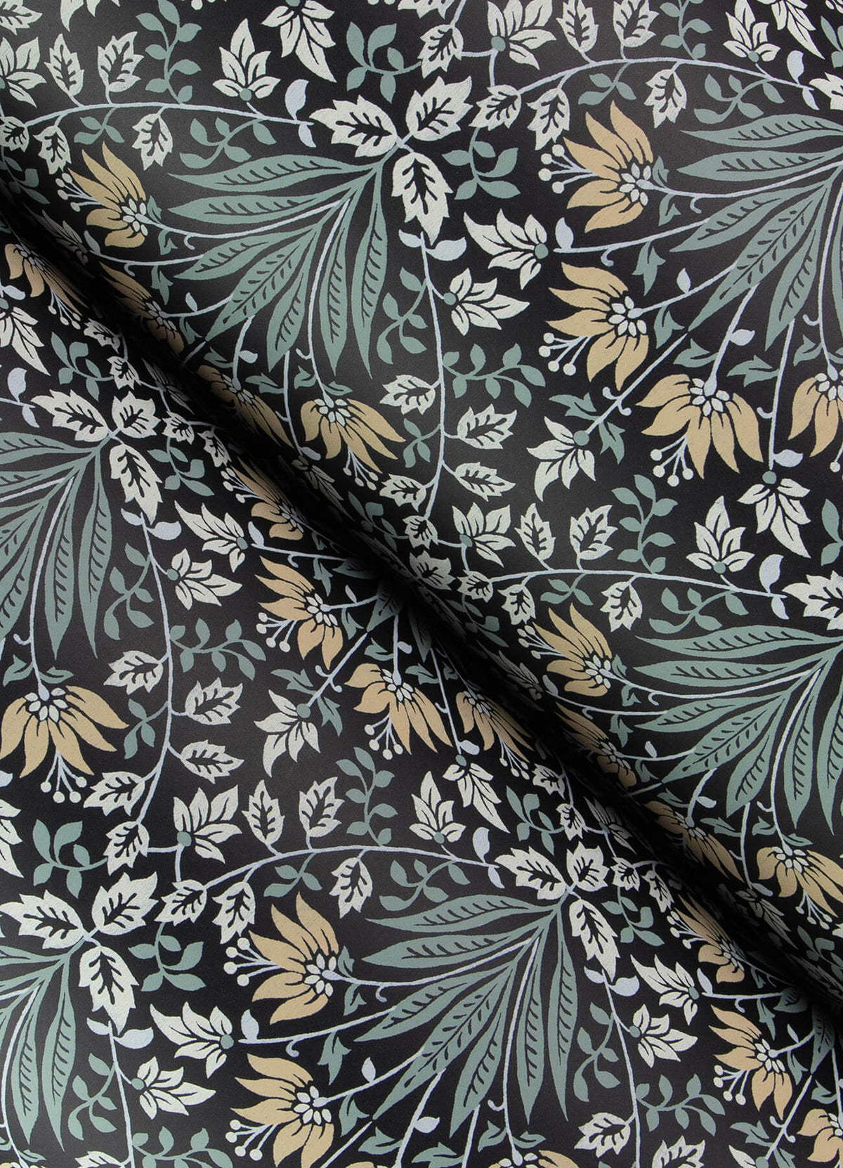 Chris Loves Julia Woodbury Wallpaper Sample - Black