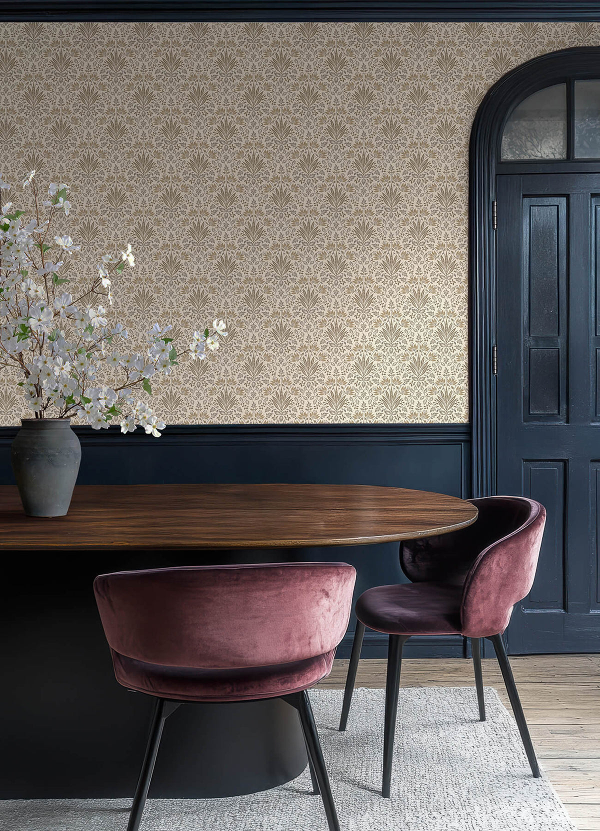Chris Loves Julia Woodbury Wallpaper - Brown