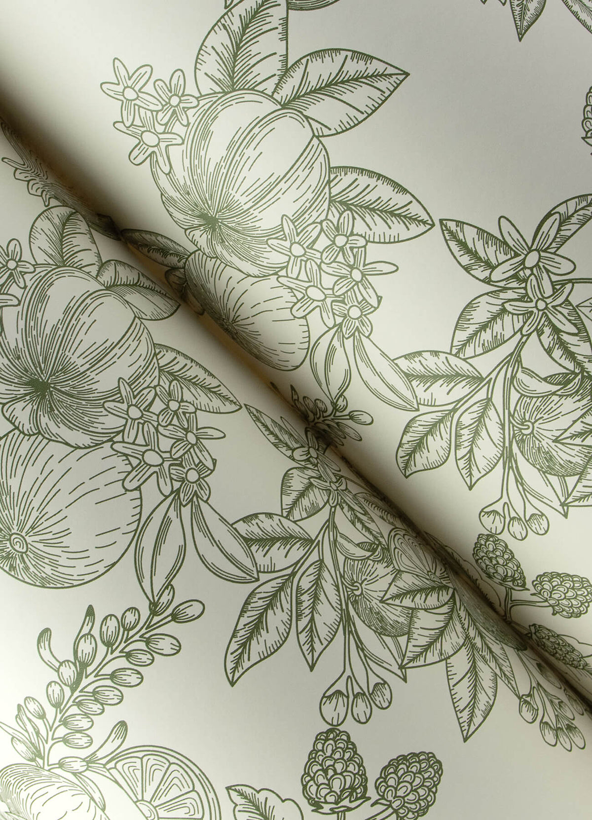 Chris Loves Julia Gerty Wallpaper - Green & White