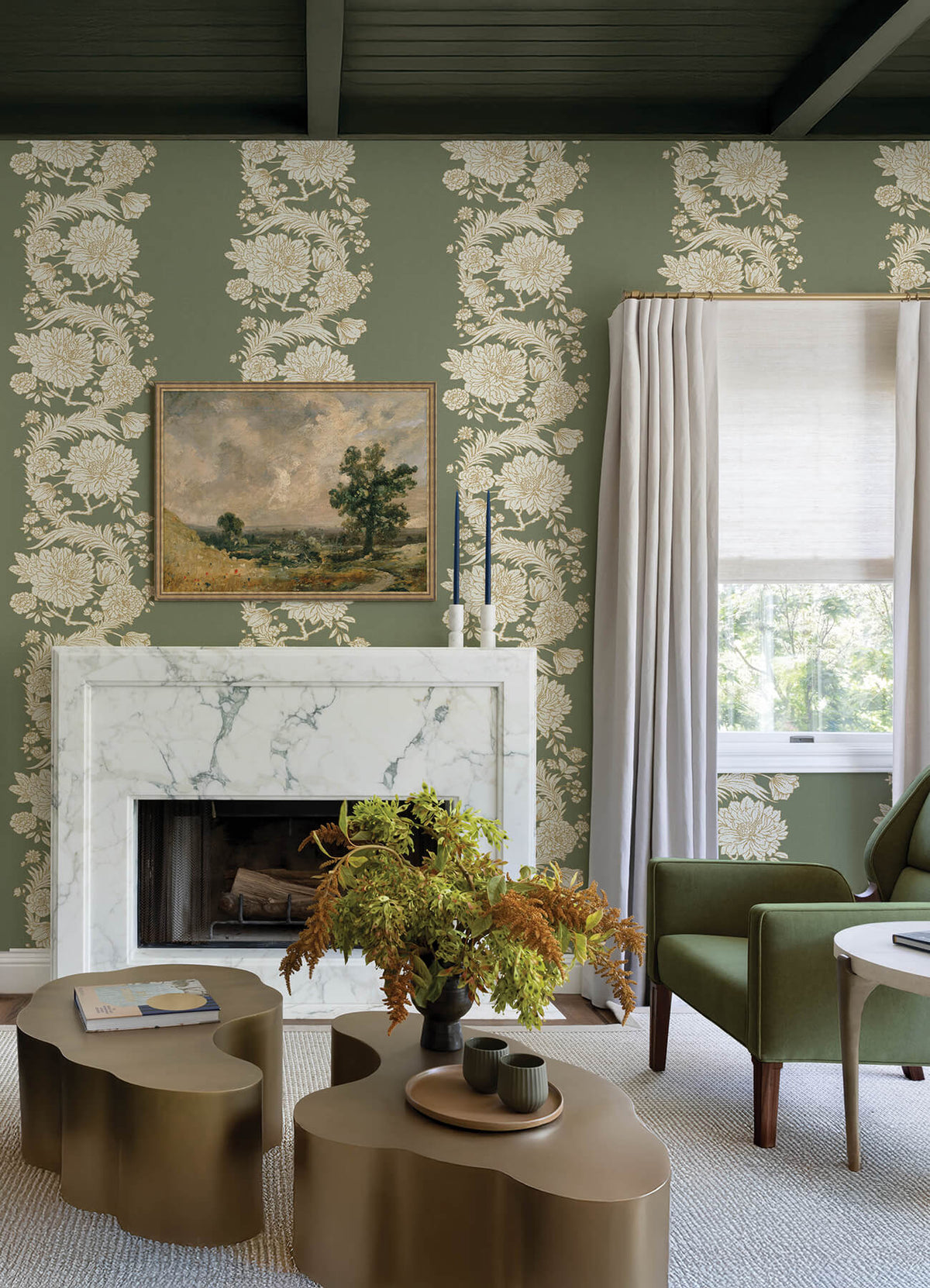 Chris Loves Julia Gisela Wallpaper - Green