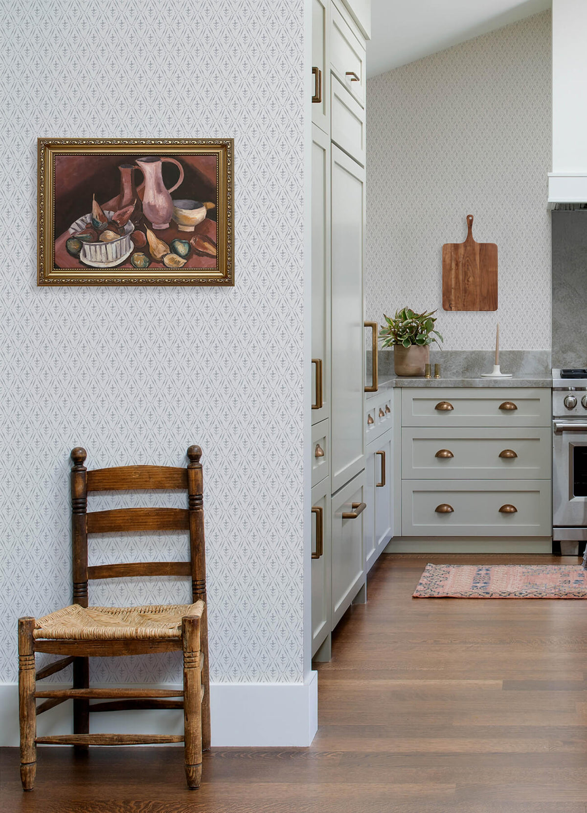 Chris Loves Julia Tillie Wallpaper Sample - Grey