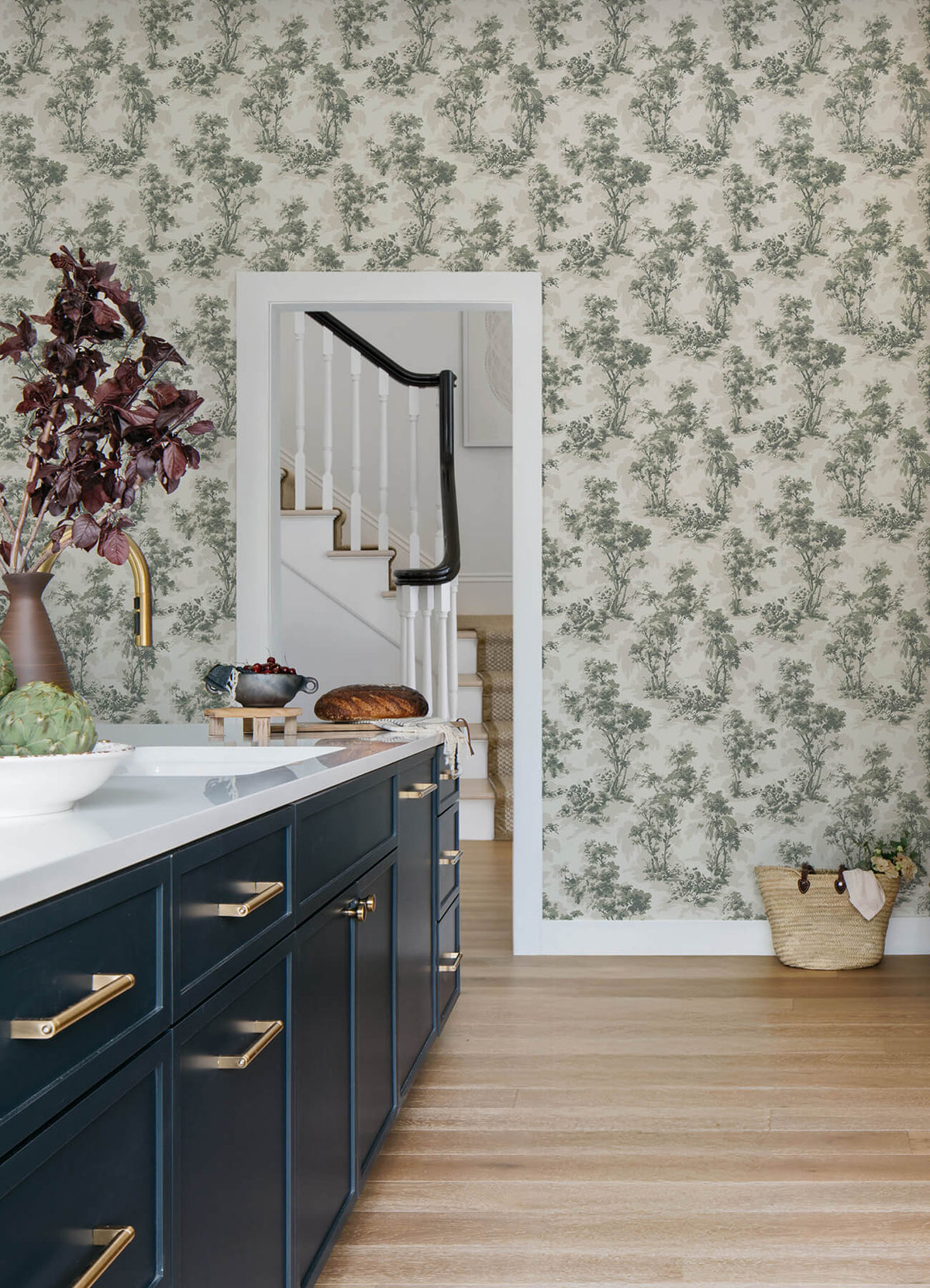 Chris Loves Julia Sainsbury Wallpaper Sample - Slate