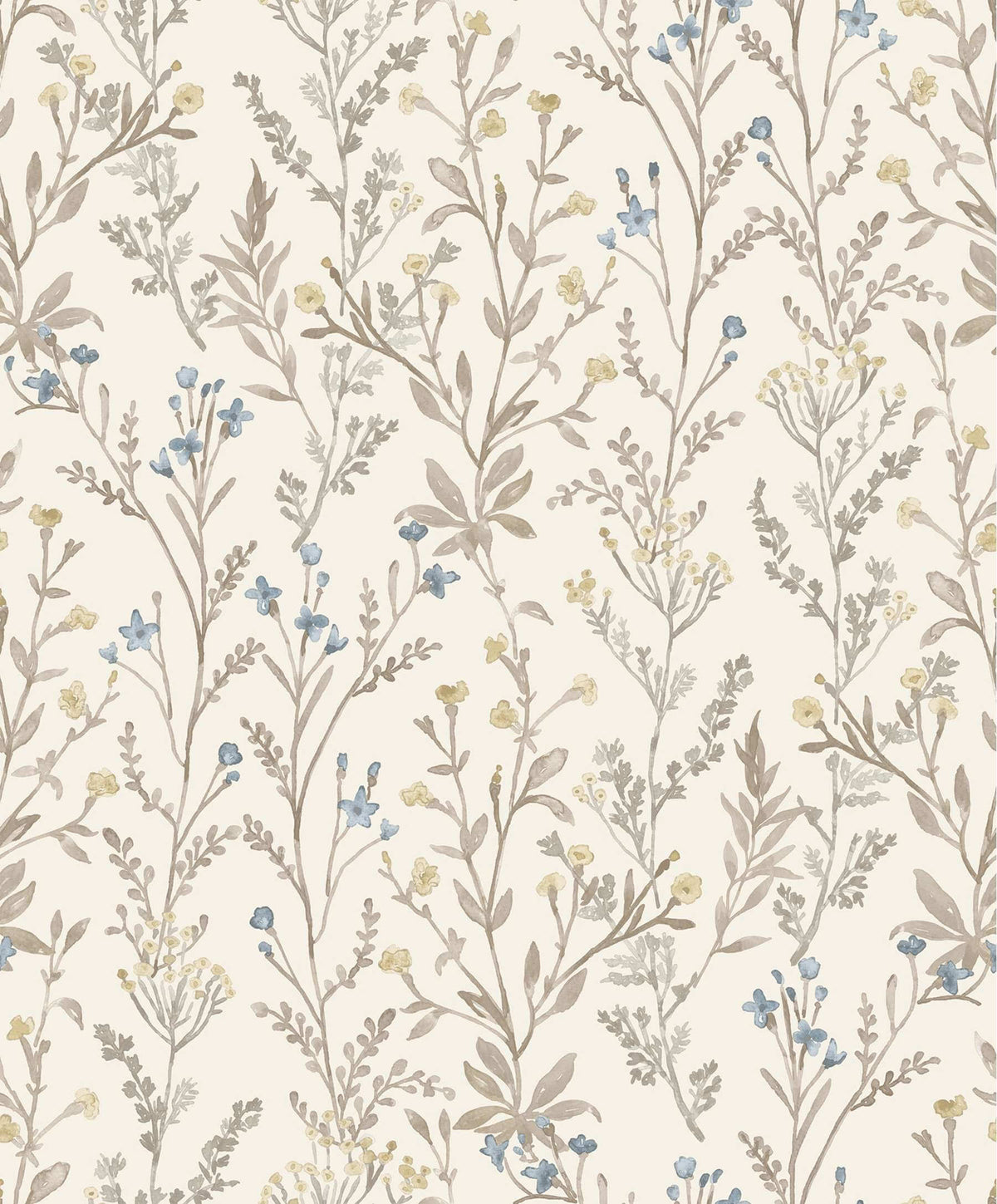 Chesapeake Kitchen & Bath Laverne Wildflowers Wallpaper - Neutral