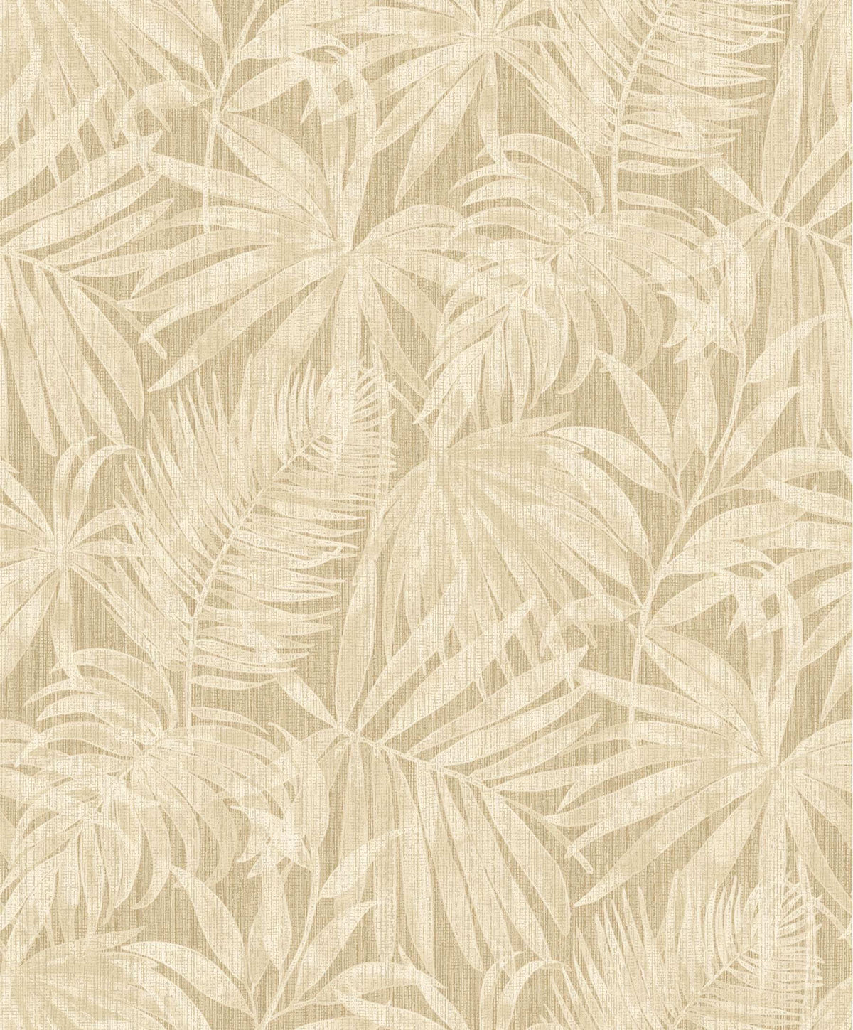 Chesapeake Kitchen & Bath Sonny Fronds Wallpaper Sample - Light Brown