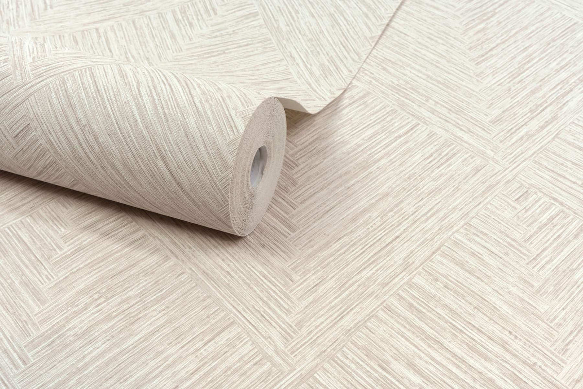 Chesapeake Kitchen & Bath Hollis Diamond Wallpaper - Beige