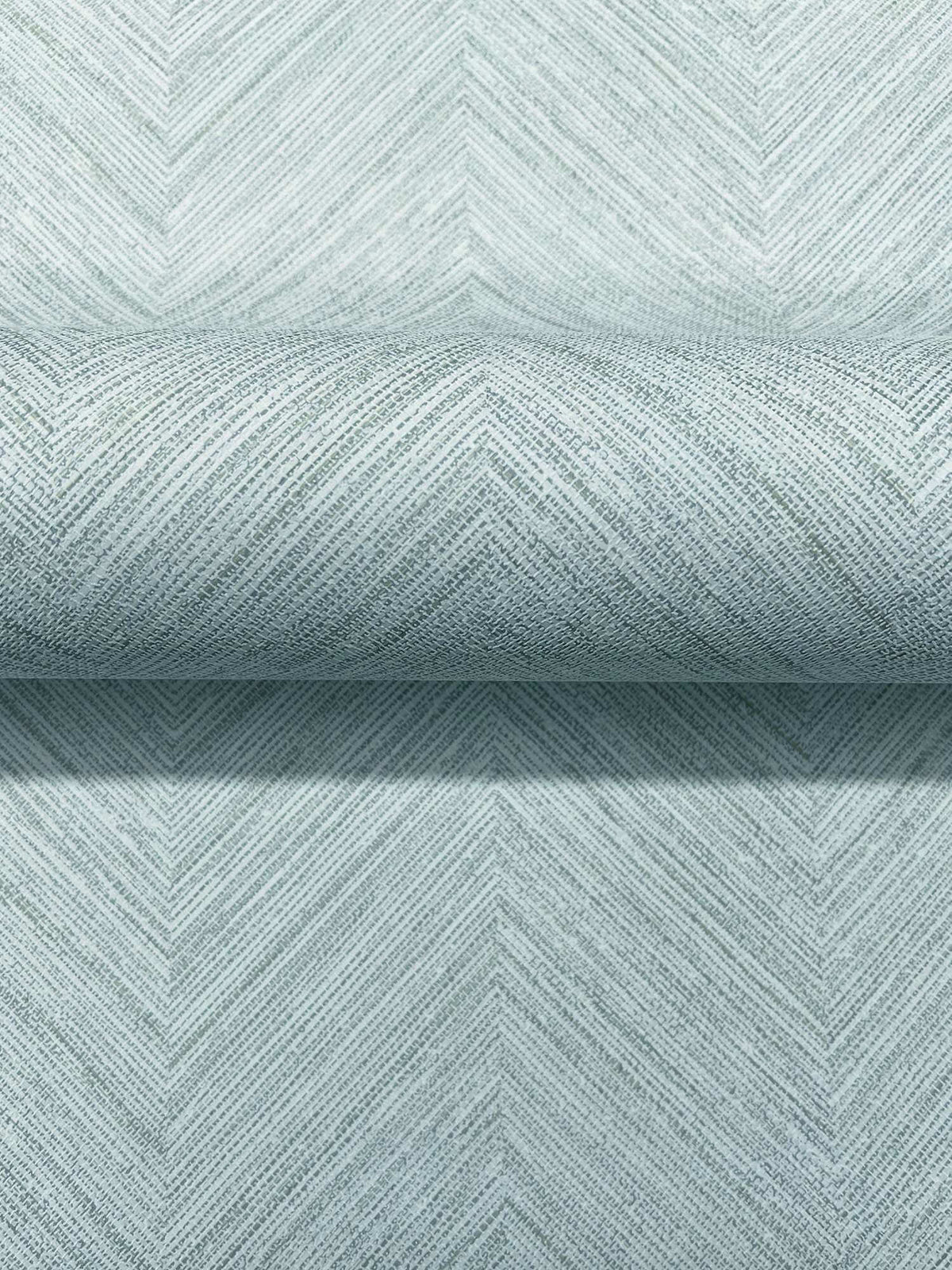 Chesapeake Plaid & Stripe Caladesi Chevron Wallpaper - Aqua