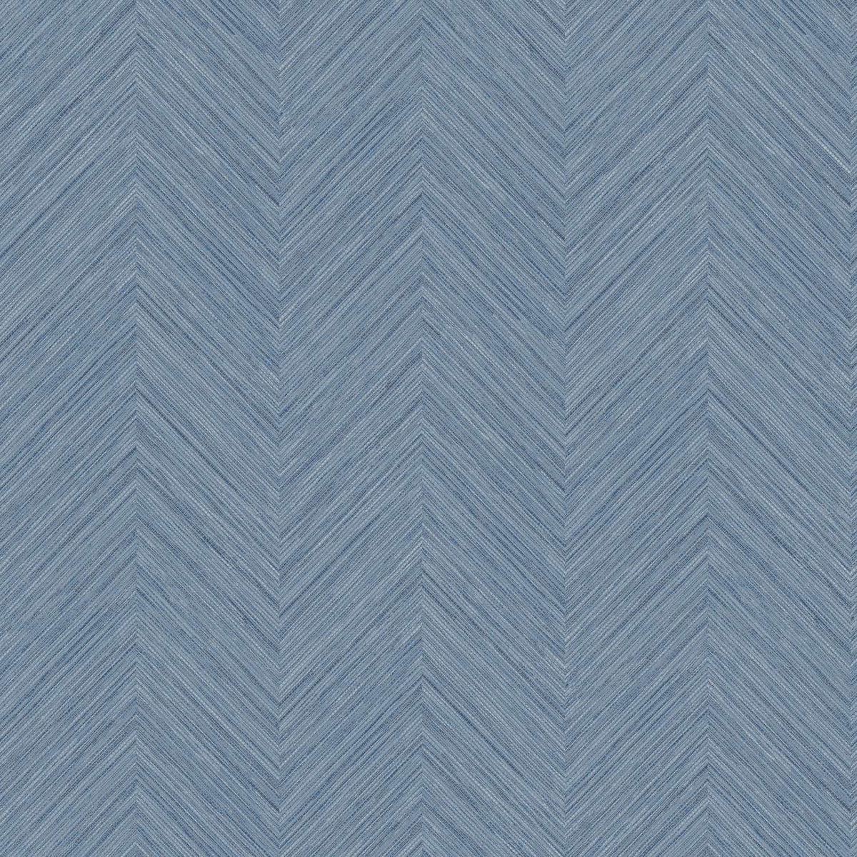 Chesapeake Plaid & Stripe Caladesi Chevron Wallpaper - Blue