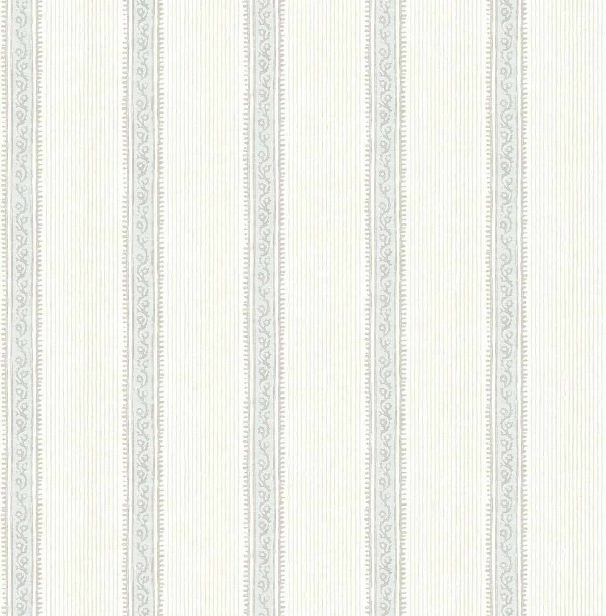 Chesapeake Plaid & Stripe Mandevilla Wallpaper Sample - Light Blue