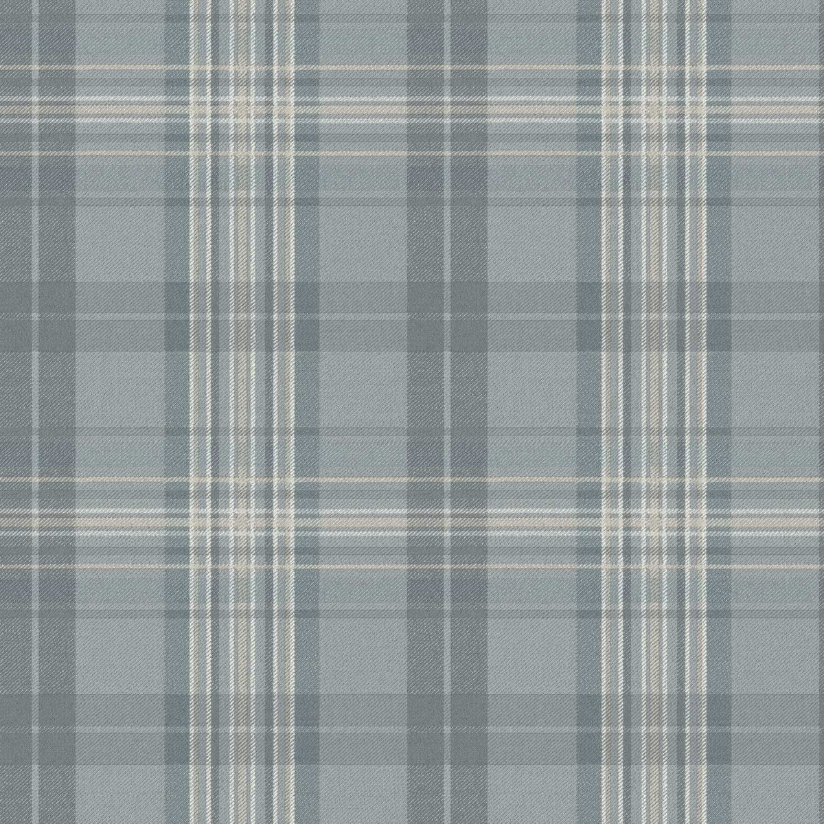 Chesapeake Plaid & Stripe Austin Wallpaper Sample - Slate