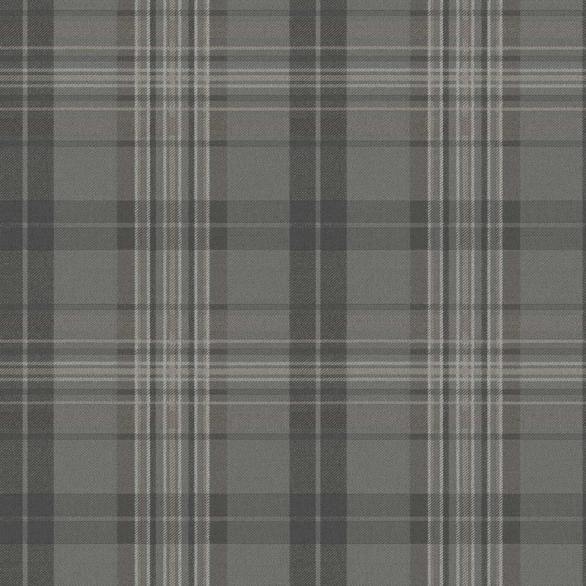 Chesapeake Plaid & Stripe Austin Wallpaper Sample - Charcoal