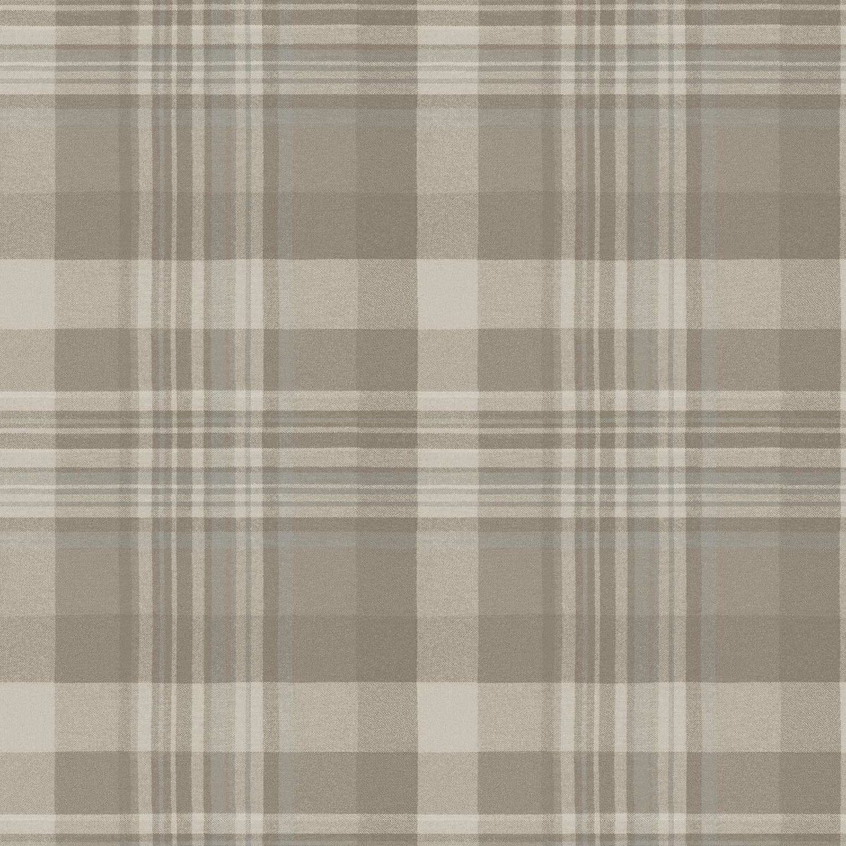 Chesapeake Plaid & Stripe Dutton Flannel Wallpaper Sample - Light Brown