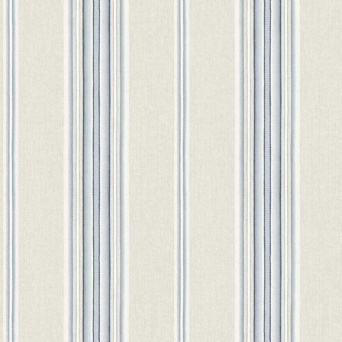 Chesapeake Plaid & Stripe Calvados Wallpaper - Blue