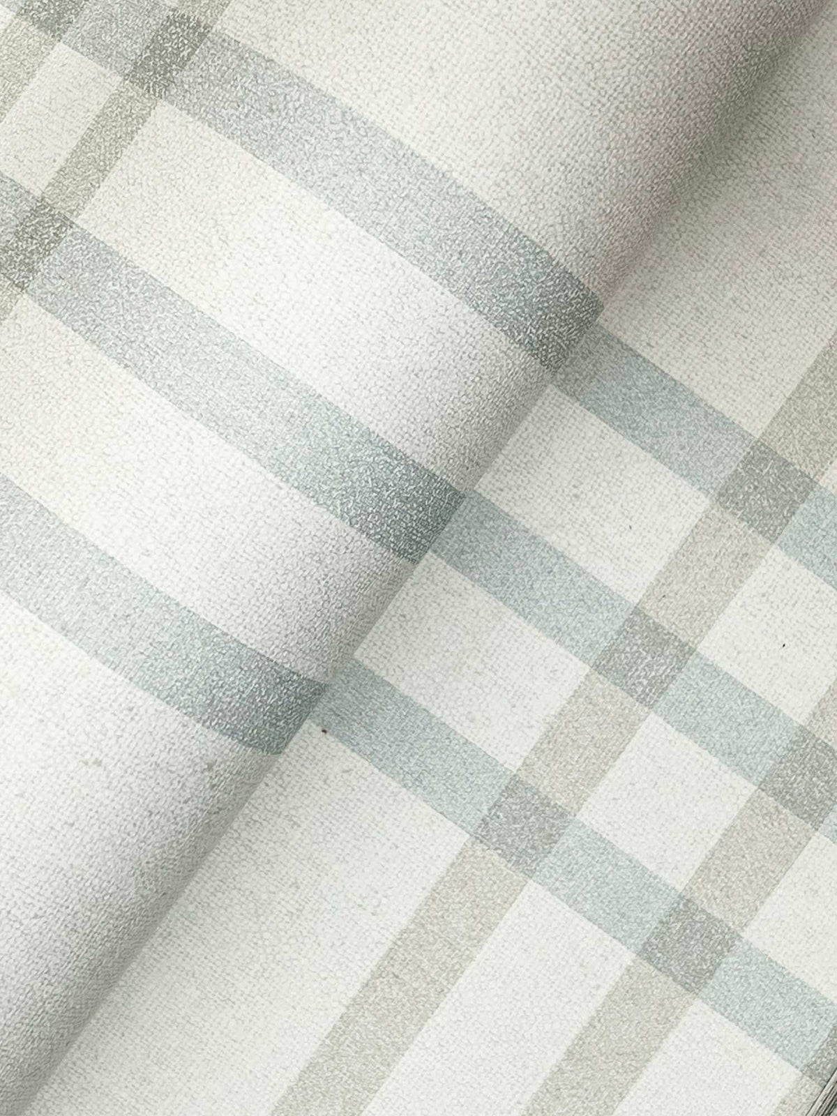 Chesapeake Plaid & Stripe Fletcher Wallpaper - Aqua