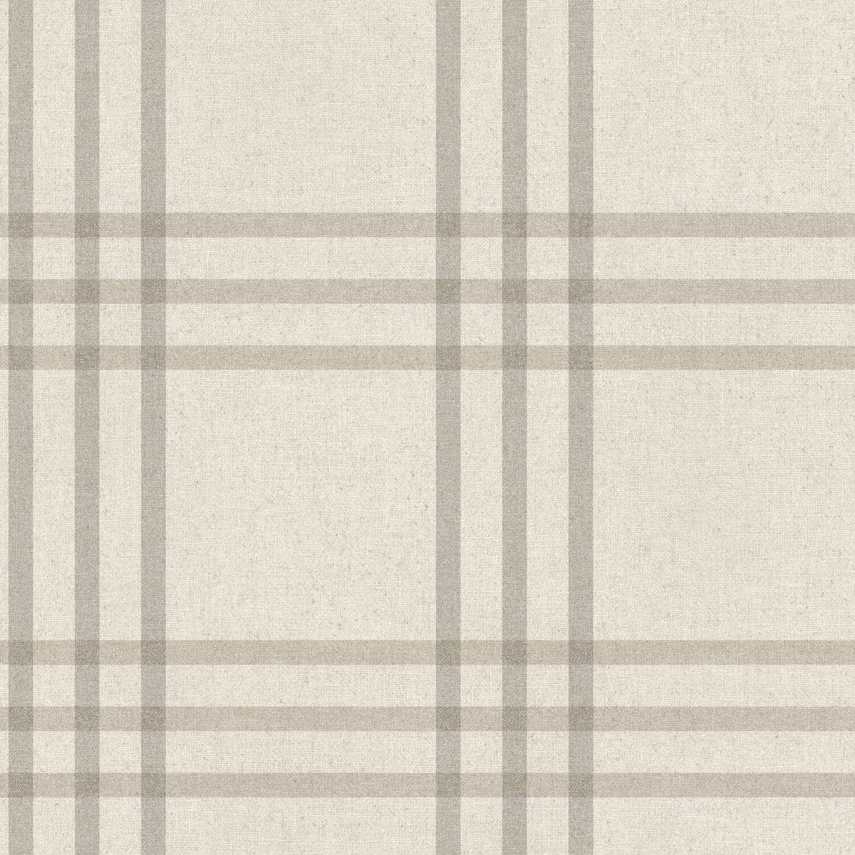 Chesapeake Plaid & Stripe Fletcher Wallpaper Sample - Gray