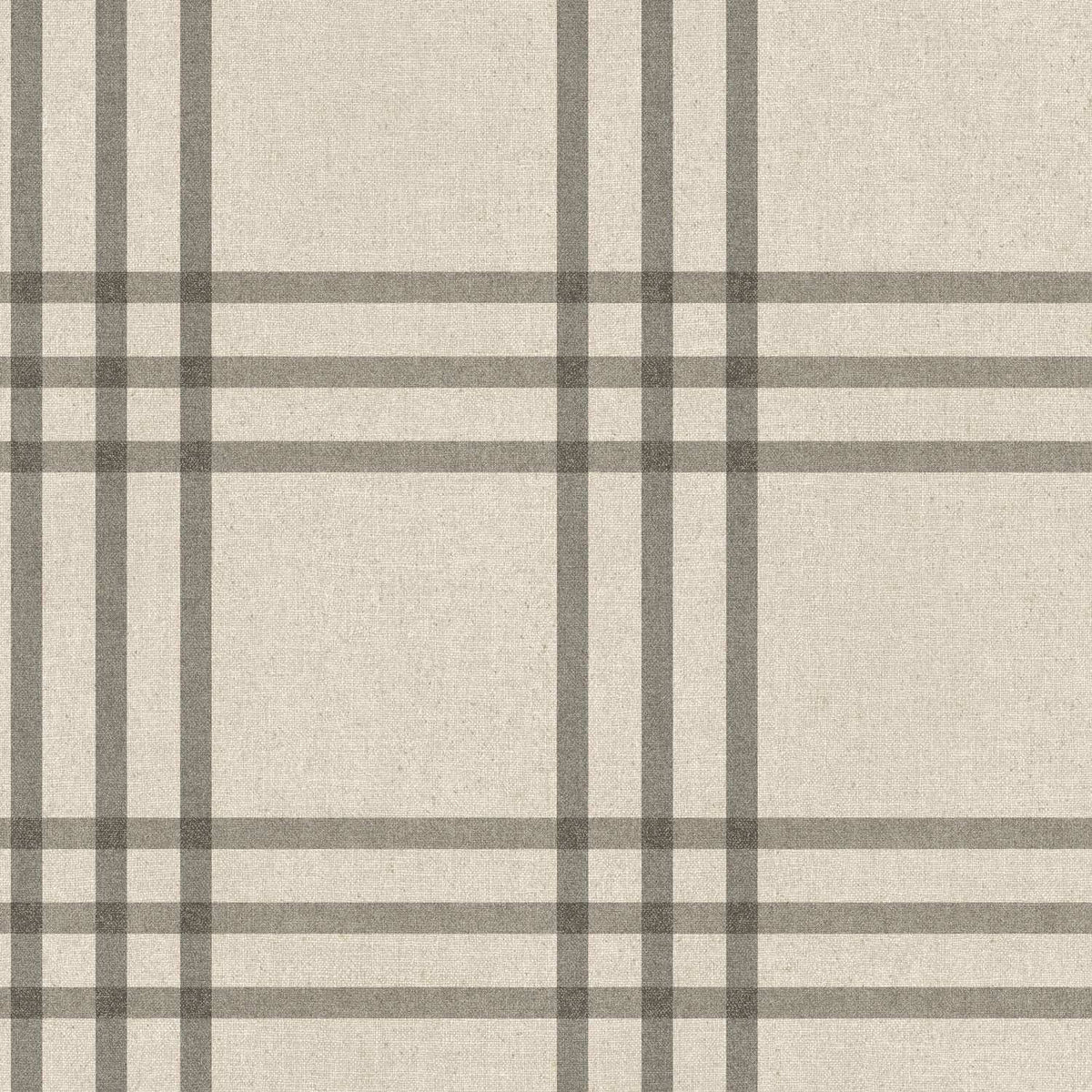 Chesapeake Plaid & Stripe Fletcher Wallpaper Sample - Black