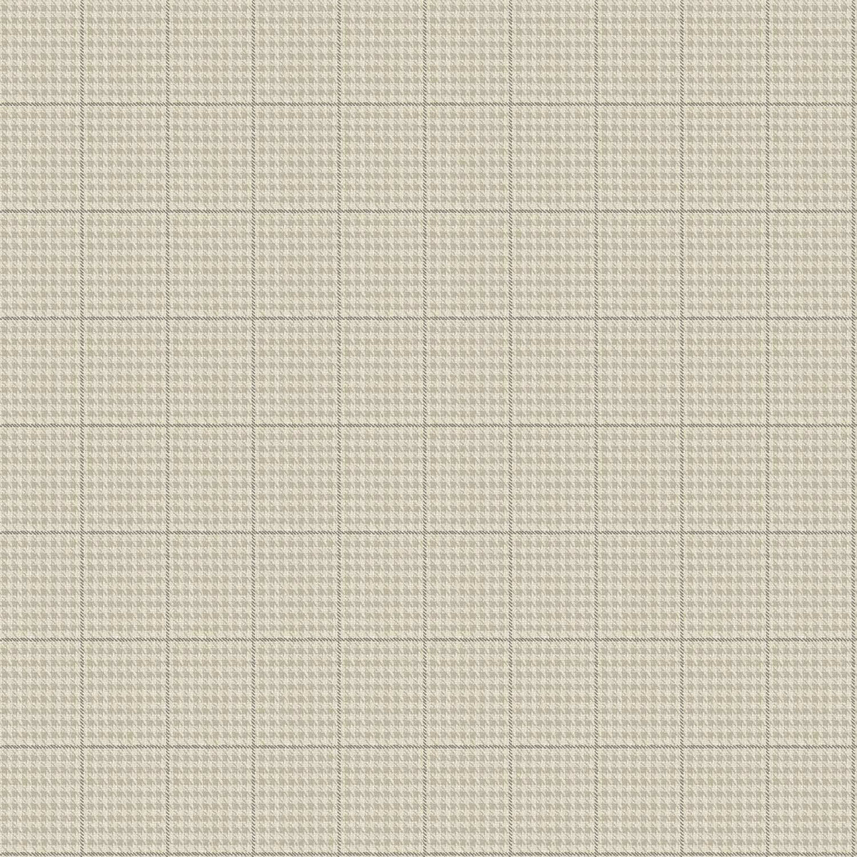 Chesapeake Plaid & Stripe Prescott Wallpaper Sample - Taupe