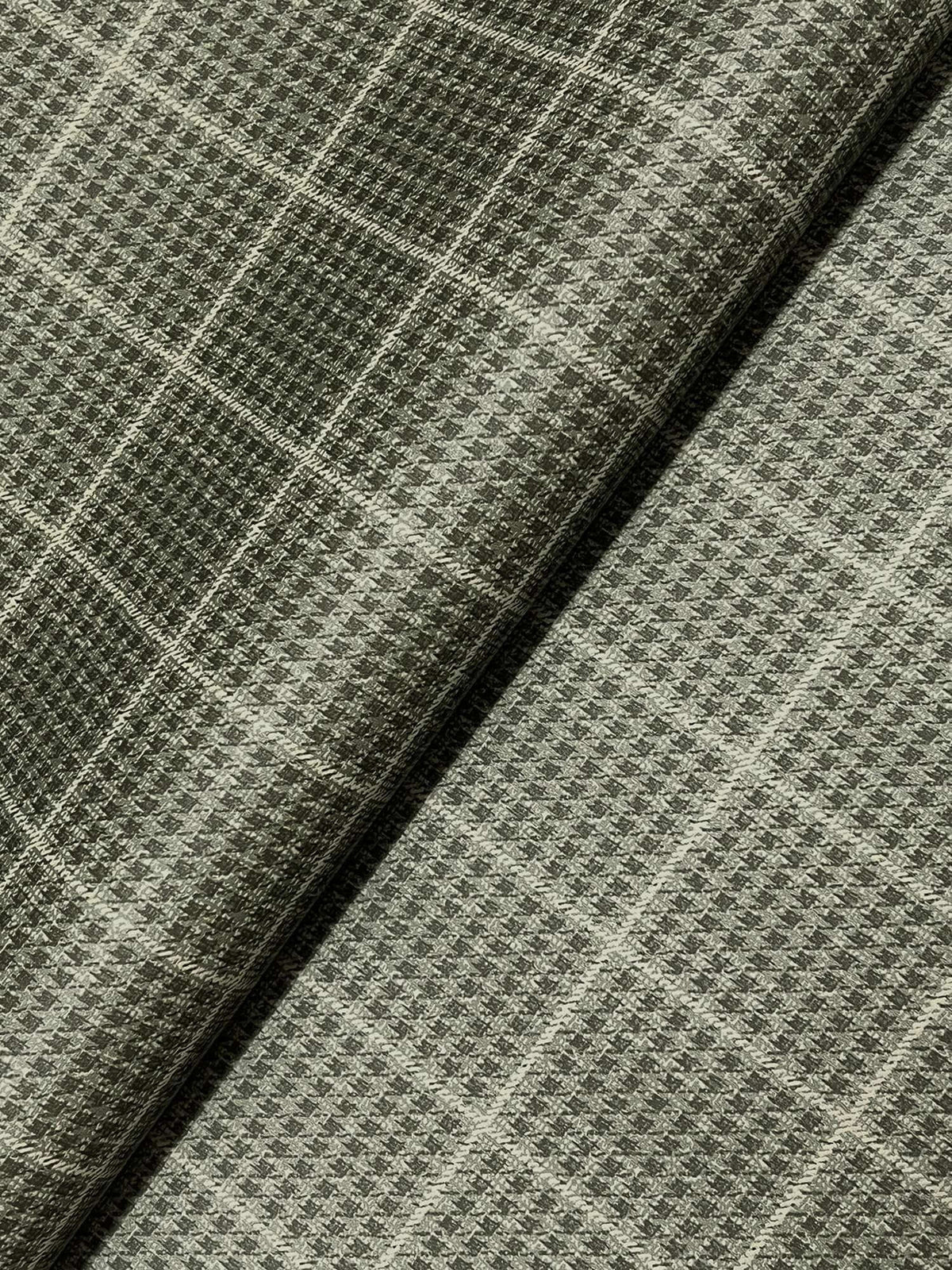 Chesapeake Plaid & Stripe Prescott Wallpaper Sample - Dark Green