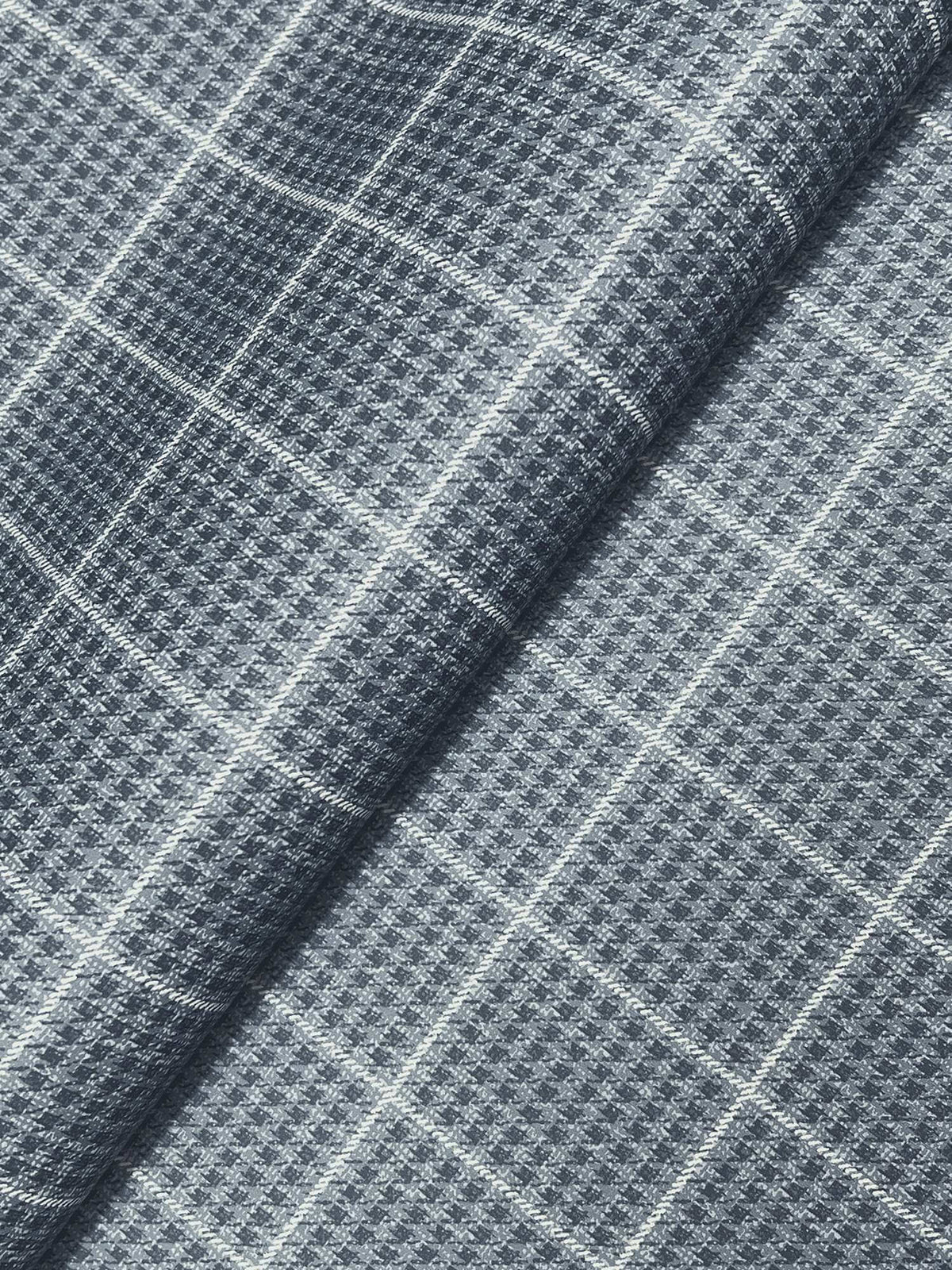 Chesapeake Plaid & Stripe Prescott Wallpaper - Navy