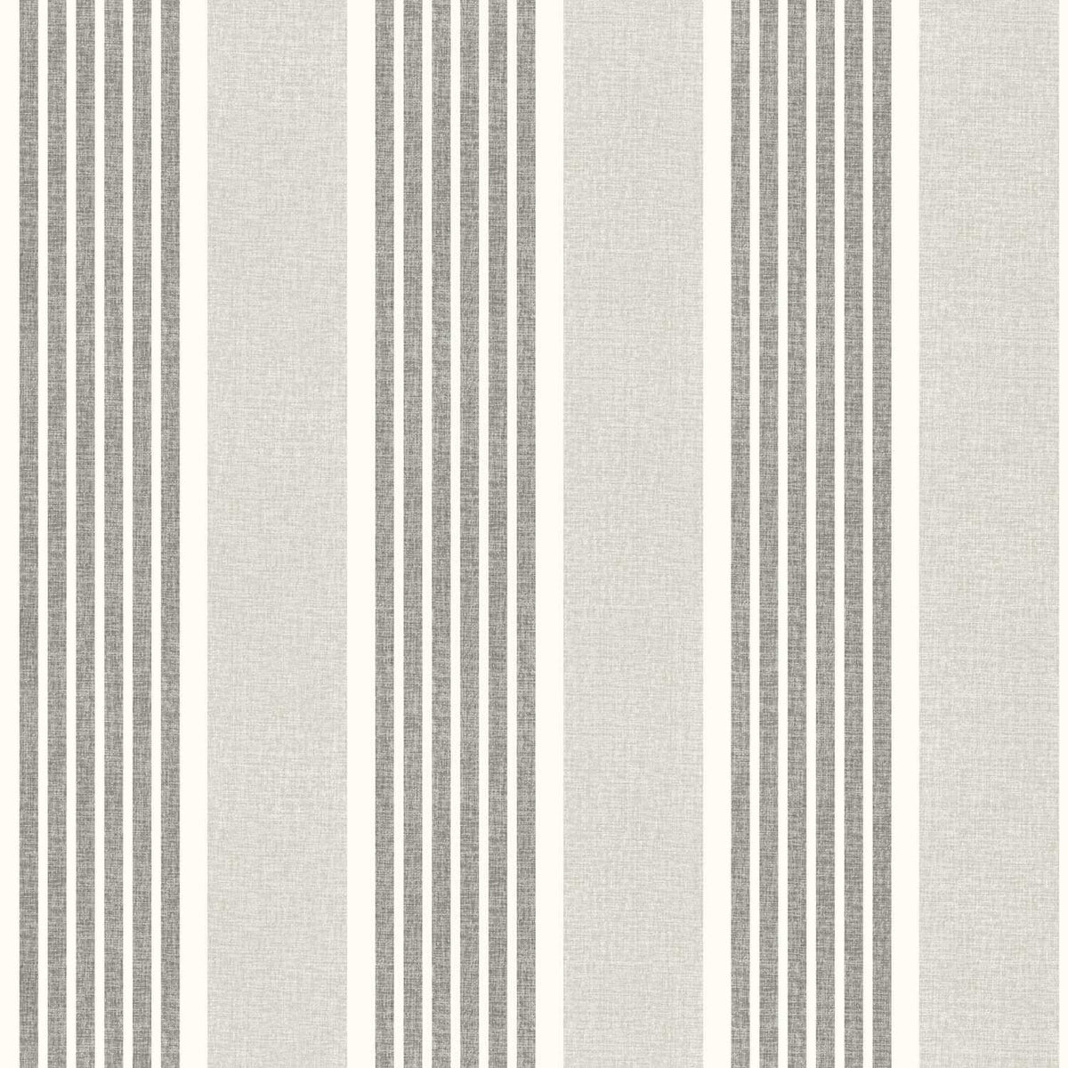 Chesapeake Plaid & Stripe Bingley Wallpaper Sample - Charcoal