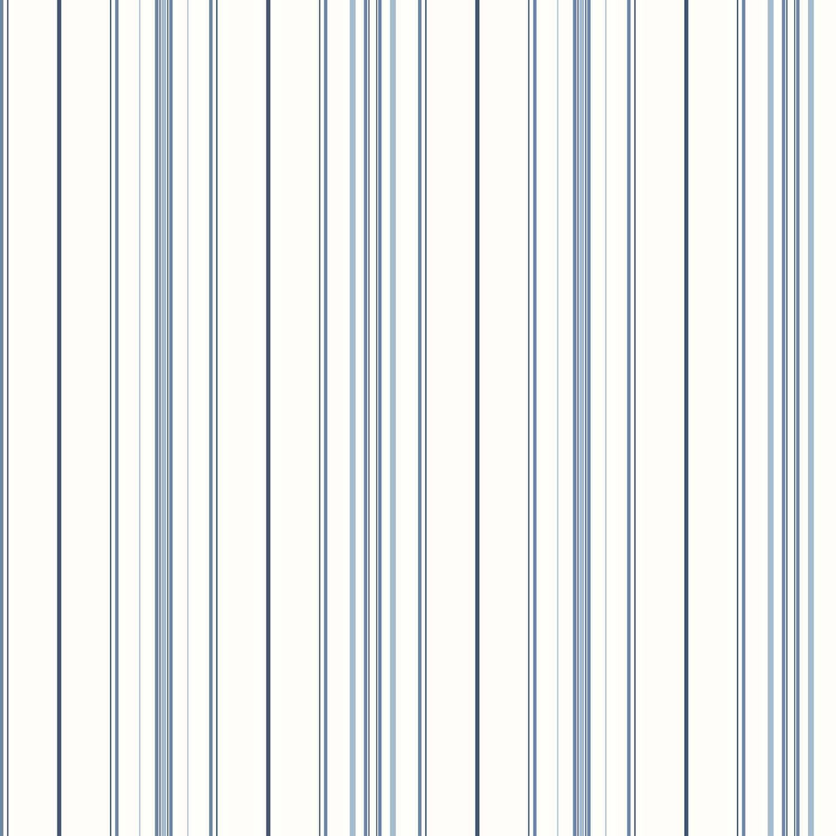 Chesapeake Plaid & Stripe Lascelle Pinstripe Wallpaper - Blue