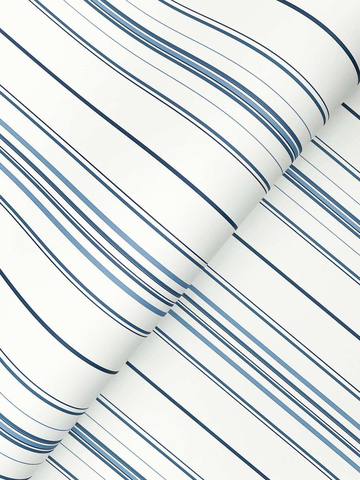 Chesapeake Plaid & Stripe Lascelle Pinstripe Wallpaper - Blue